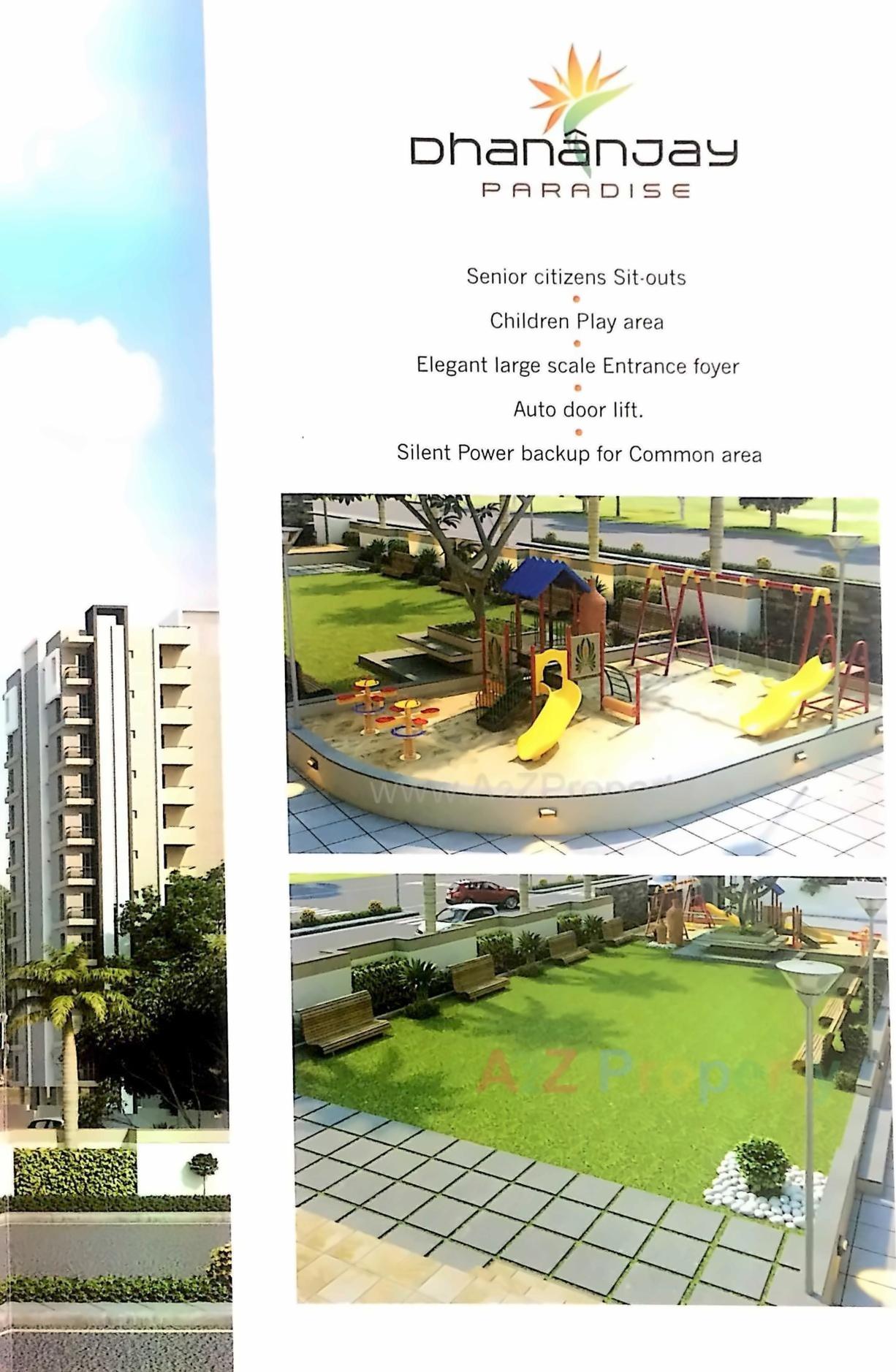 3D Elevation of real estate project Dhananjay Paradise located at Mavdi, Rajkot, Gujarat