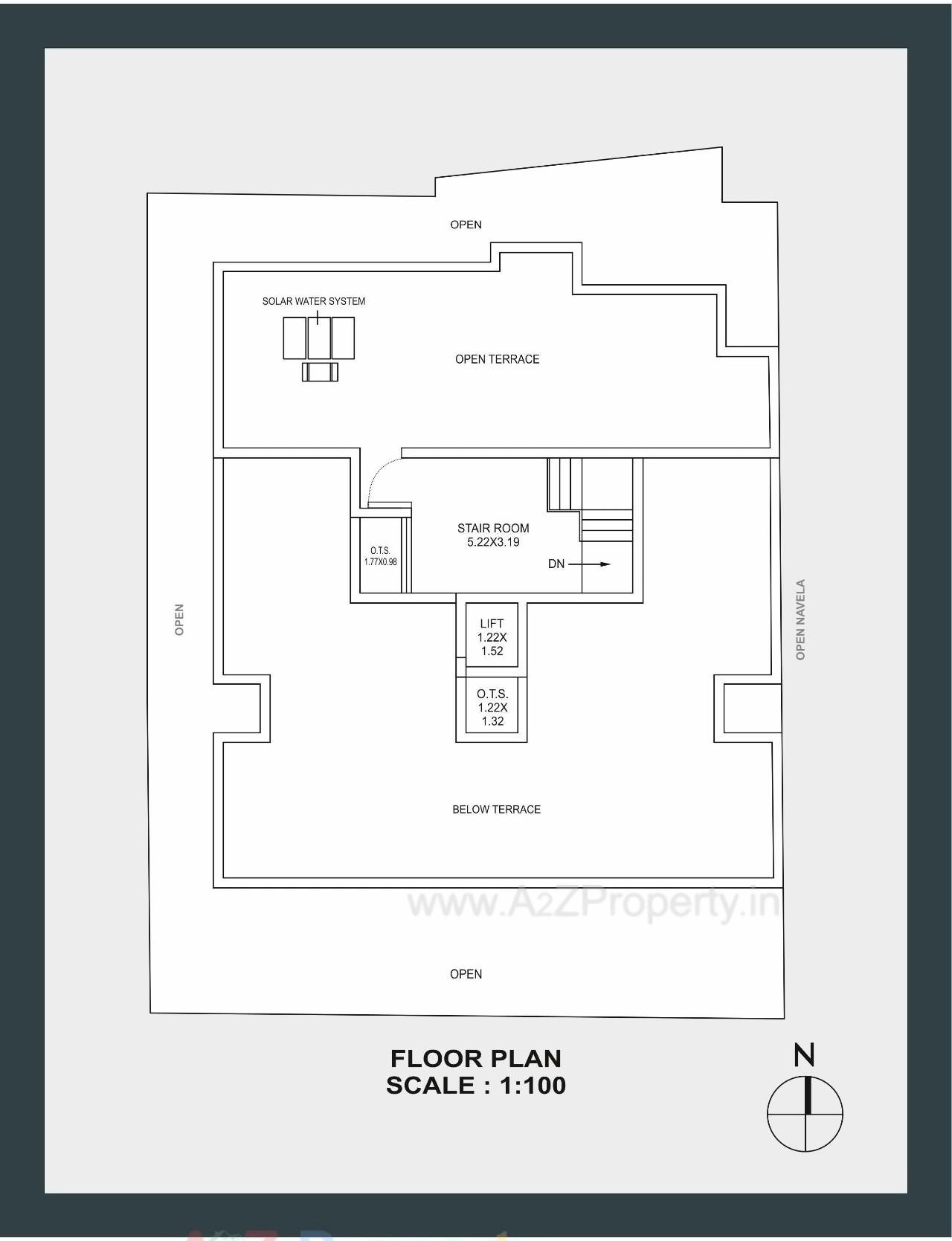 Layout of real estate project Dharm Nandan Apartment located at Rajkot, Rajkot, Gujarat