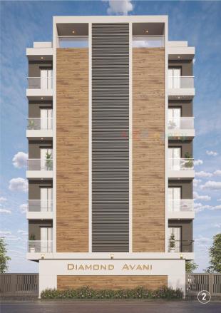 Elevation of real estate project Diamond Avani located at Nanamava, Rajkot, Gujarat