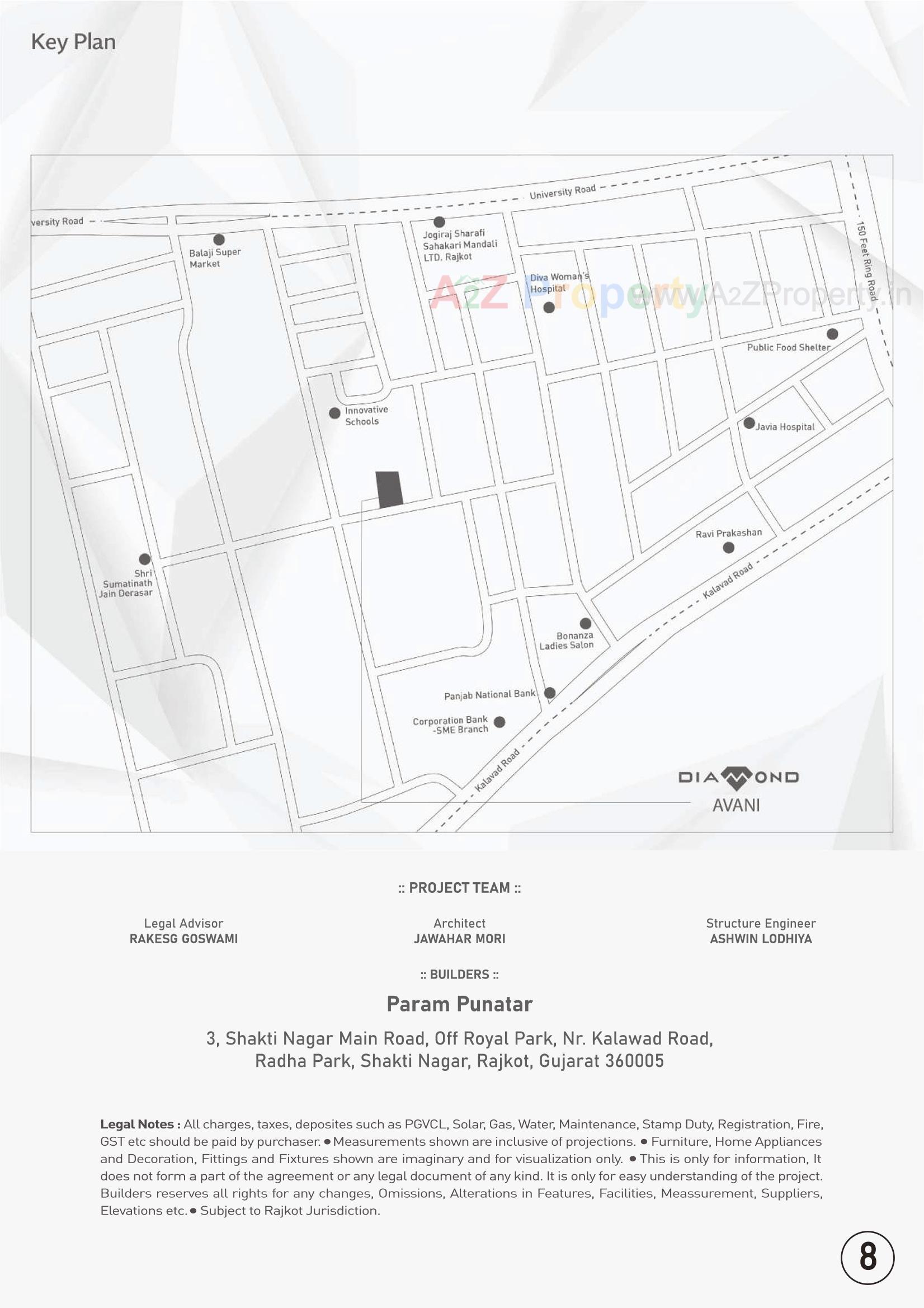  of real estate project Diamond Avani located at Nanamava, Rajkot, Gujarat