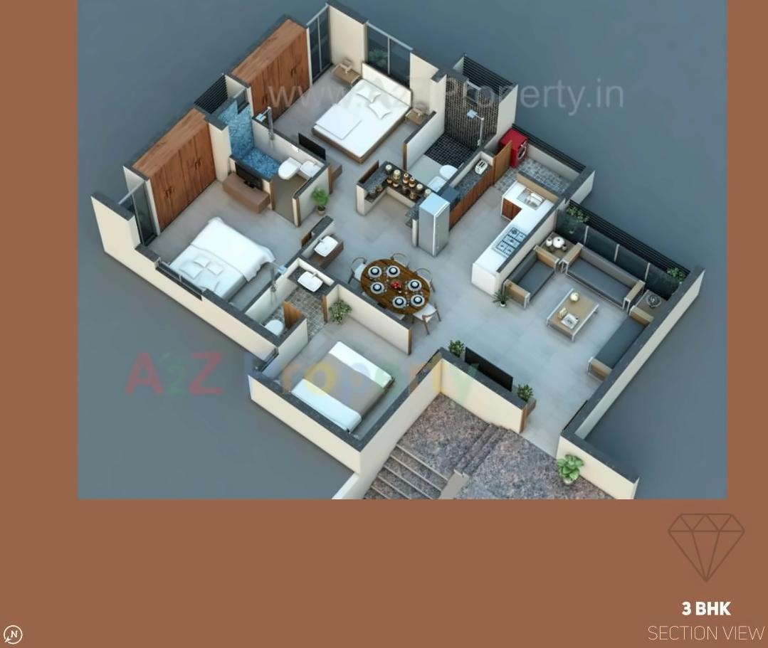 Layout of real estate project Diamond Heights located at Raiya, Rajkot, Gujarat