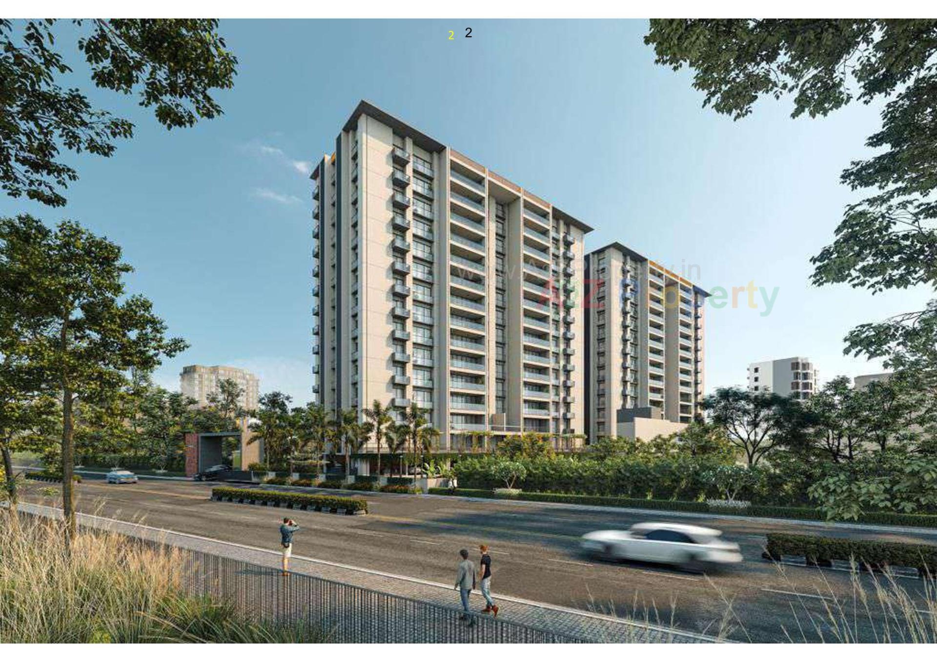 3D Elevation of real estate project Diamond Hills located at Mota Mava, Rajkot, Gujarat