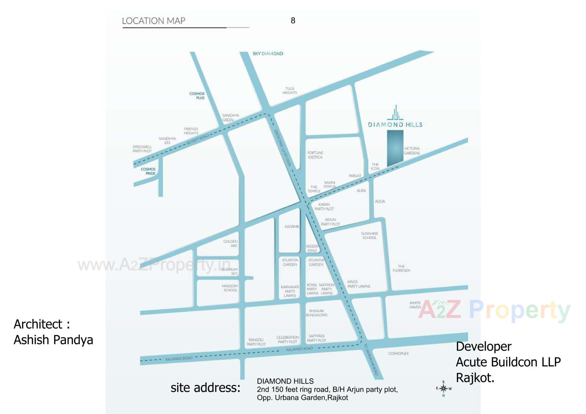  of real estate project Diamond Hills located at Mota Mava, Rajkot, Gujarat