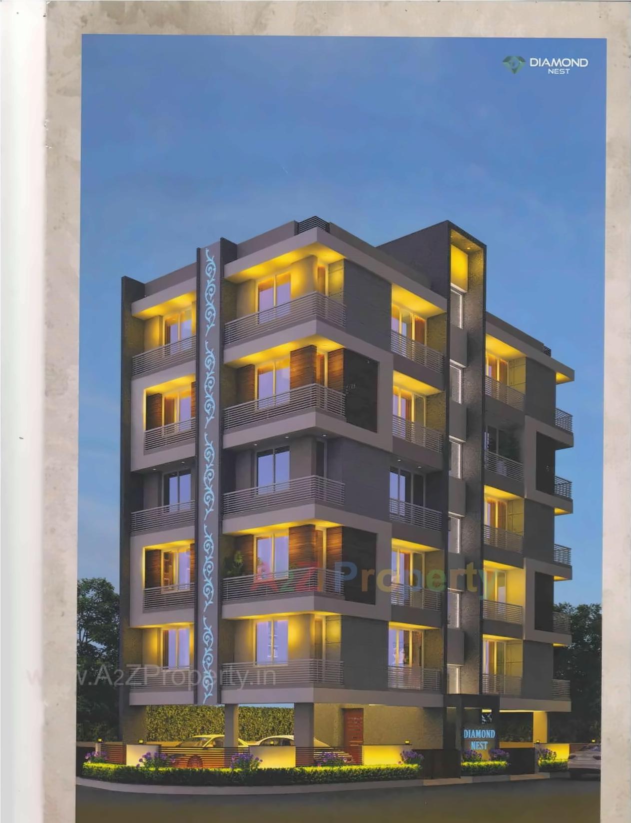 3D Elevation of real estate project Diamond Nest located at Rajkot, Rajkot, Gujarat