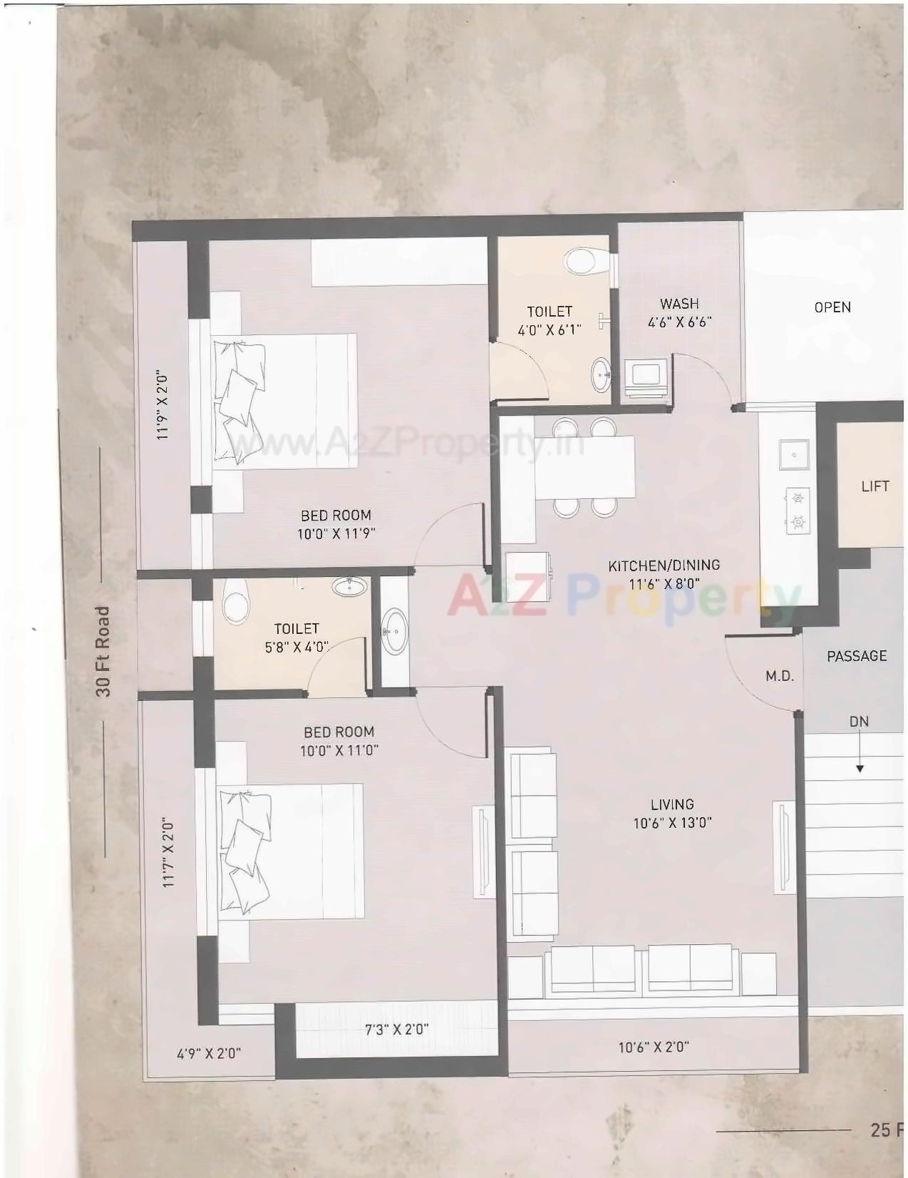 Layout of real estate project Diamond Nest located at Rajkot, Rajkot, Gujarat