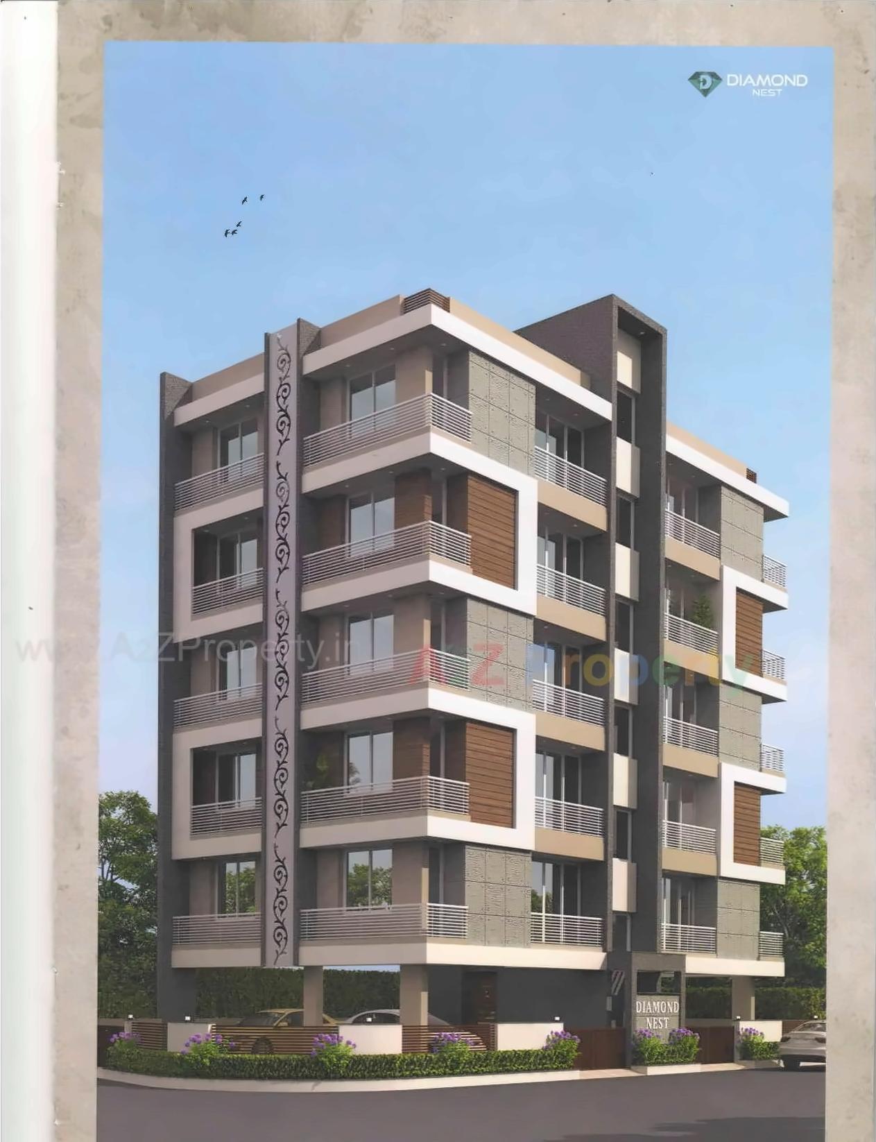 3D Elevation of real estate project Diamond Nest located at Rajkot, Rajkot, Gujarat