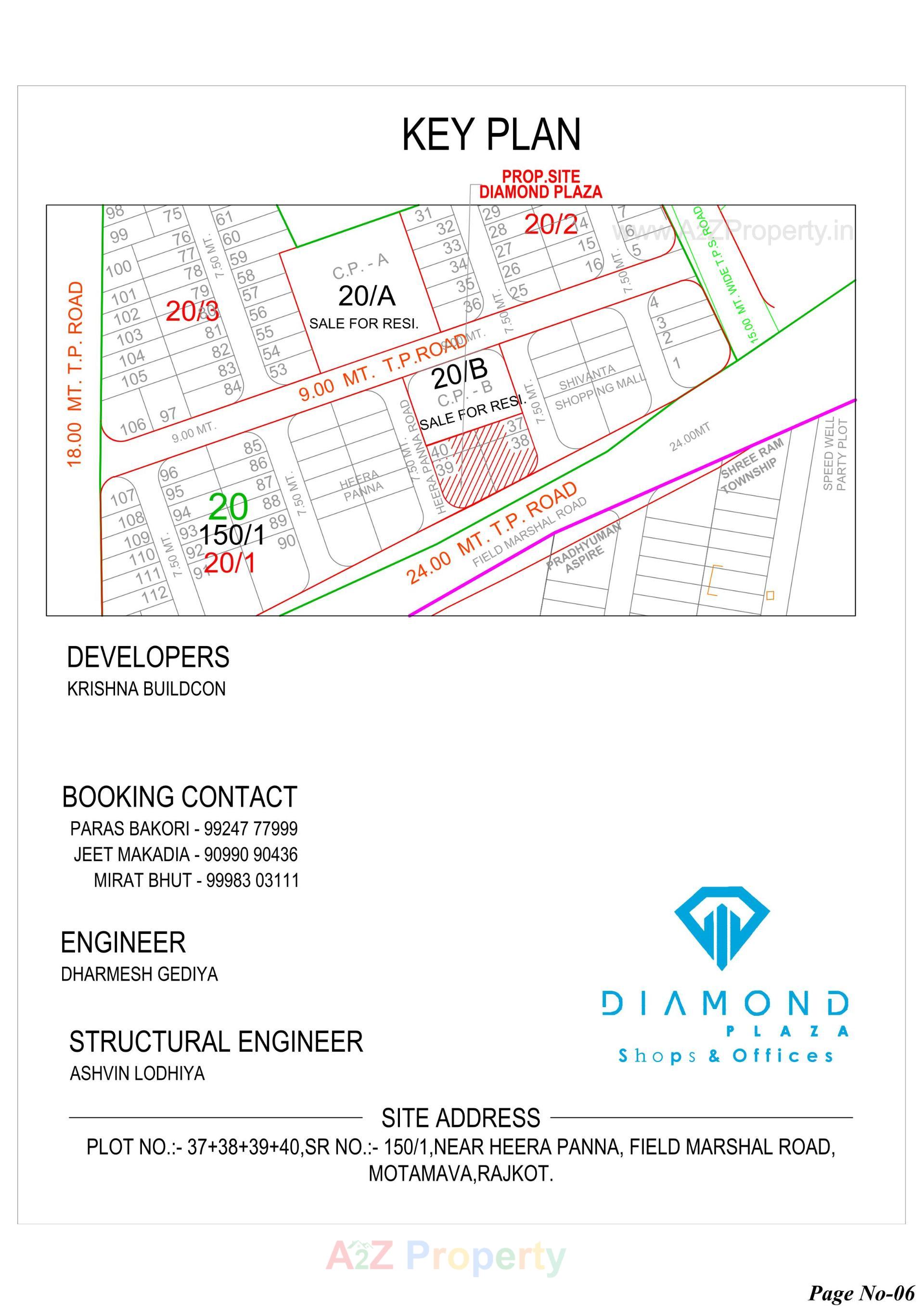  of real estate project Diamond Plaza located at Mota-mava, Rajkot, Gujarat