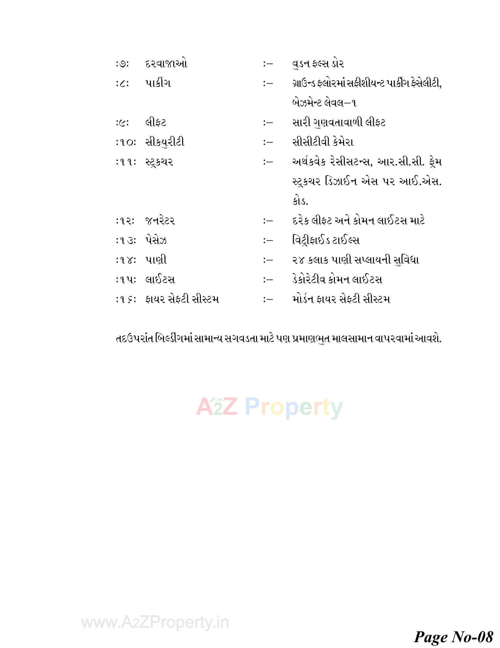  of real estate project Diamond Plaza located at Mota-mava, Rajkot, Gujarat