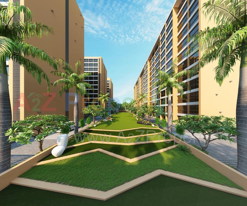 3D Elevation of real estate project Dream City located at Raiya, Rajkot, Gujarat