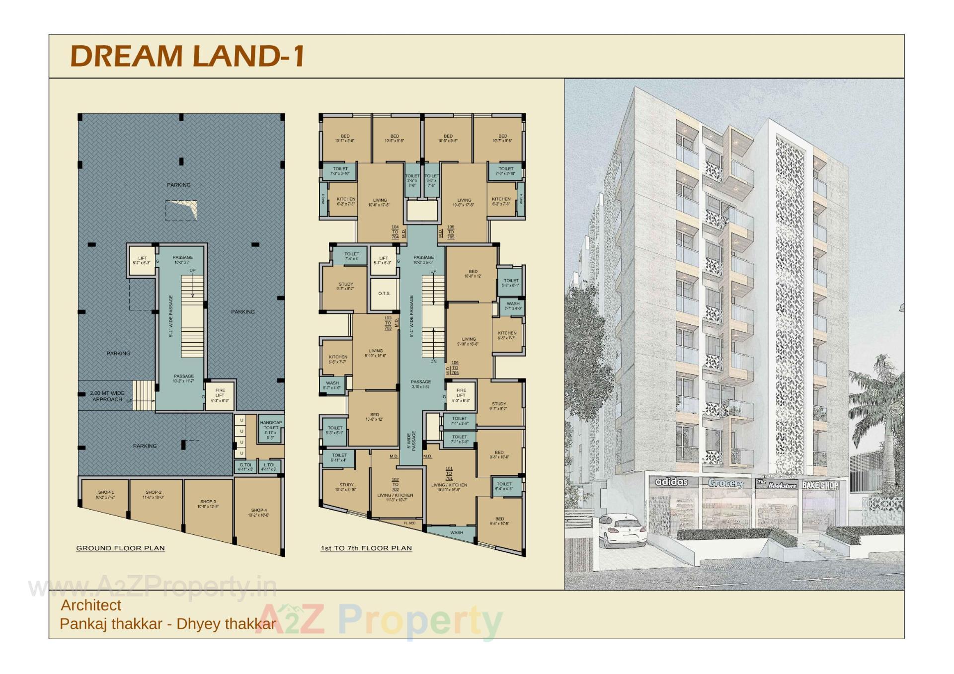 Layout of real estate project Dream Land located at Rajkot, Rajkot, Gujarat