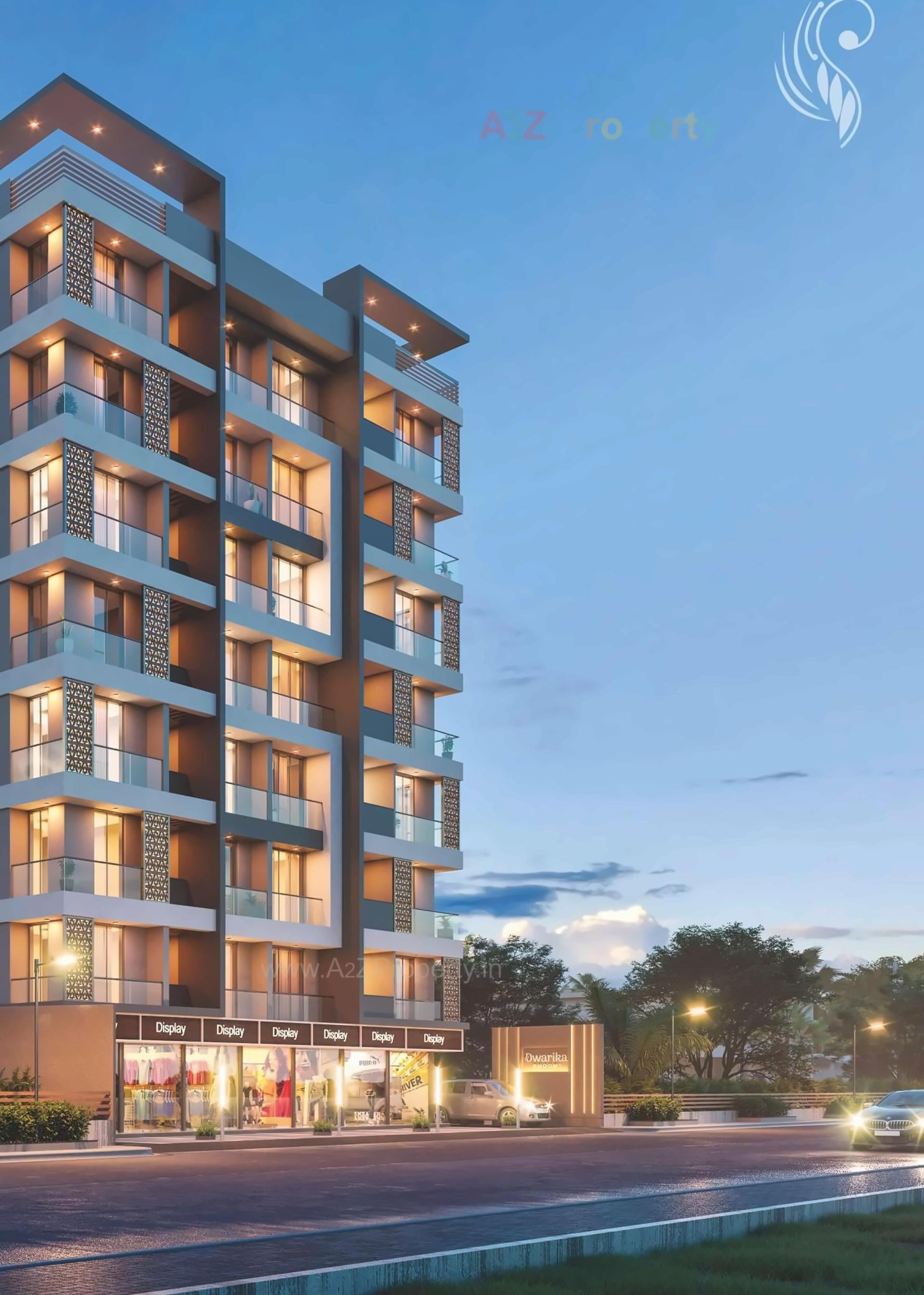 3D Elevation of real estate project Dwarika Bhoomi located at Rajkot, Rajkot, Gujarat