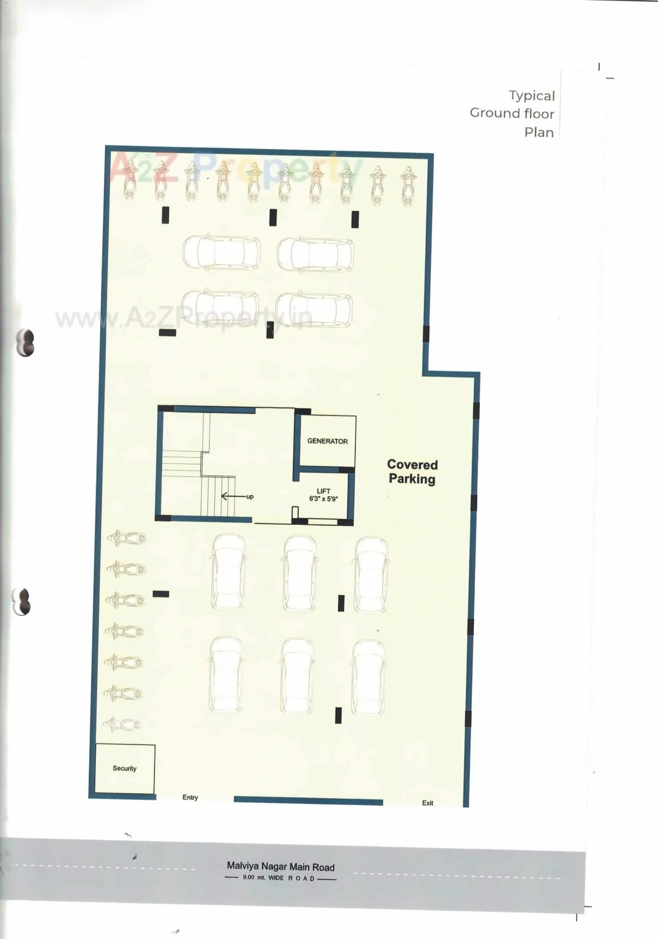 Layout of real estate project Dwarika Heaven located at Rajkot, Rajkot, Gujarat