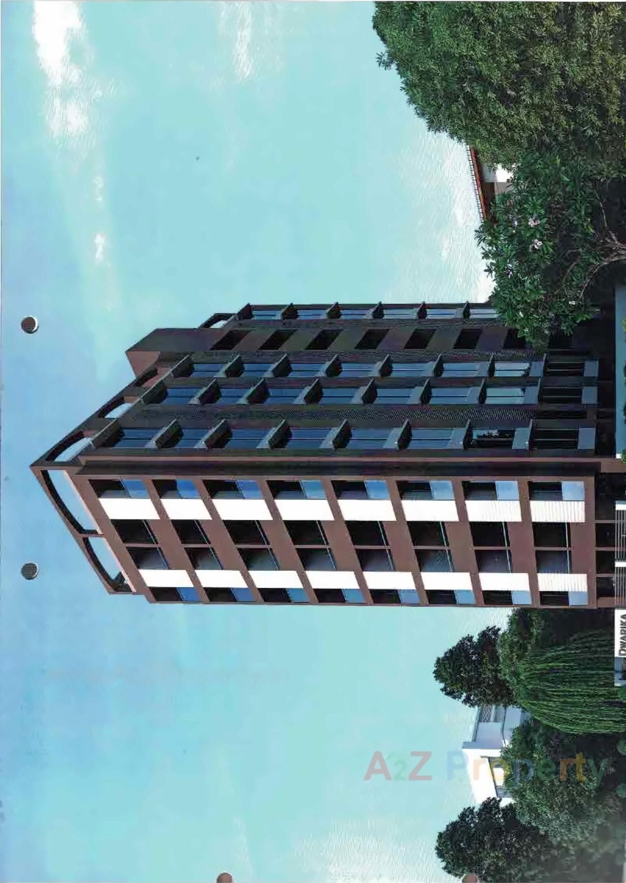 3D Elevation of real estate project Dwarika Heights located at Rajkot, Rajkot, Gujarat