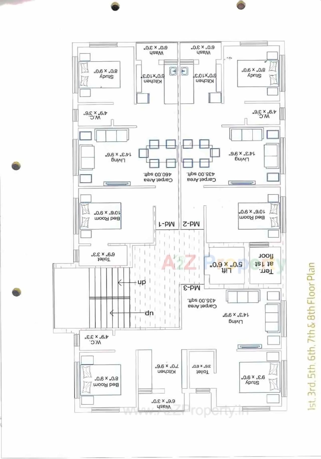 Layout of real estate project Dwarika Heights located at Rajkot, Rajkot, Gujarat