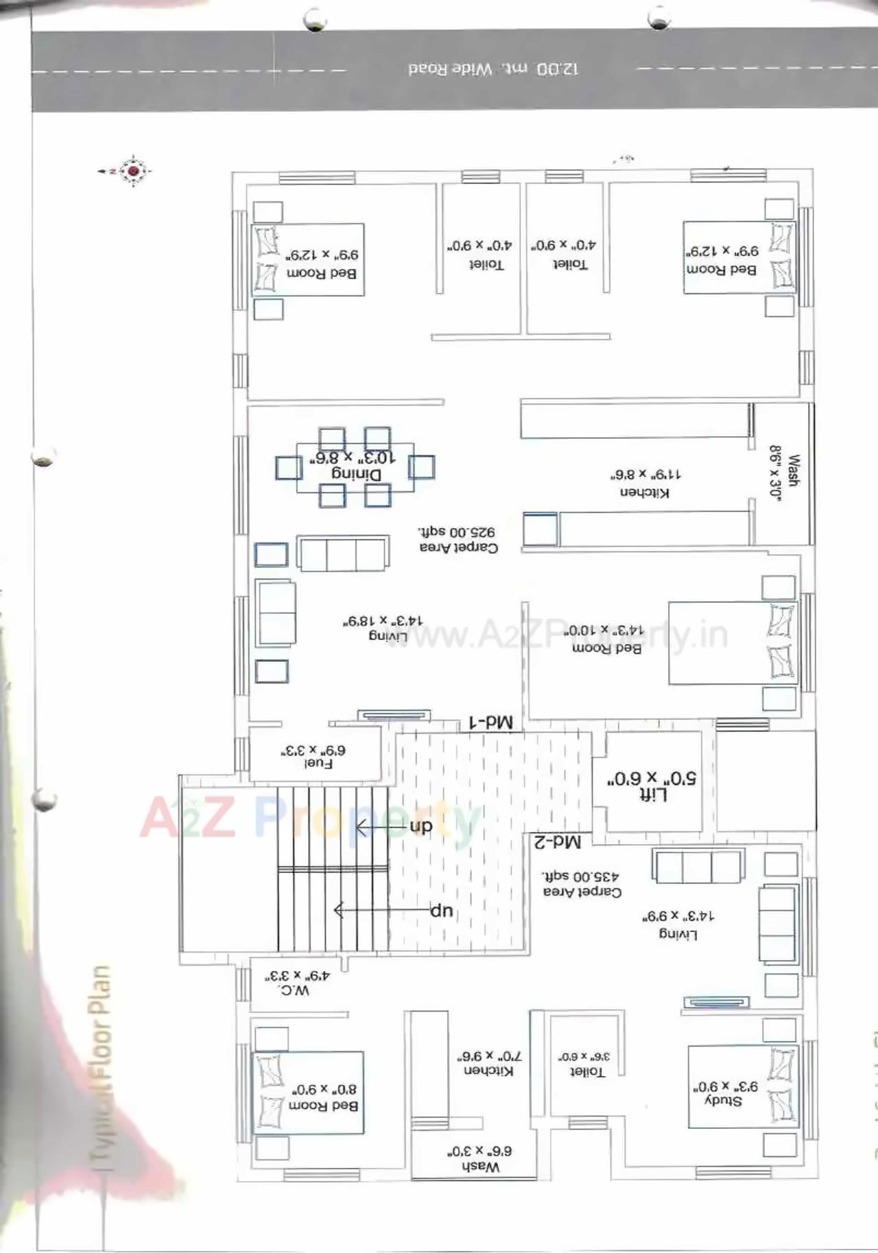 Layout of real estate project Dwarika Heights located at Rajkot, Rajkot, Gujarat