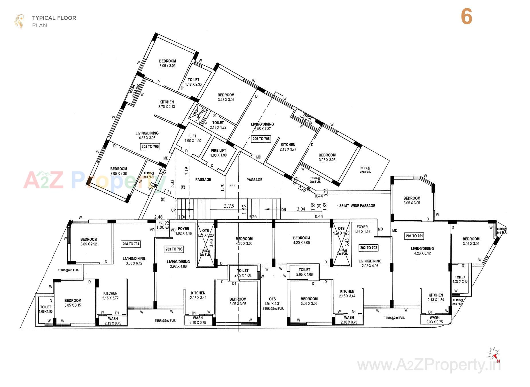 Layout of real estate project Dwarika Hills located at Mavdi, Rajkot, Gujarat