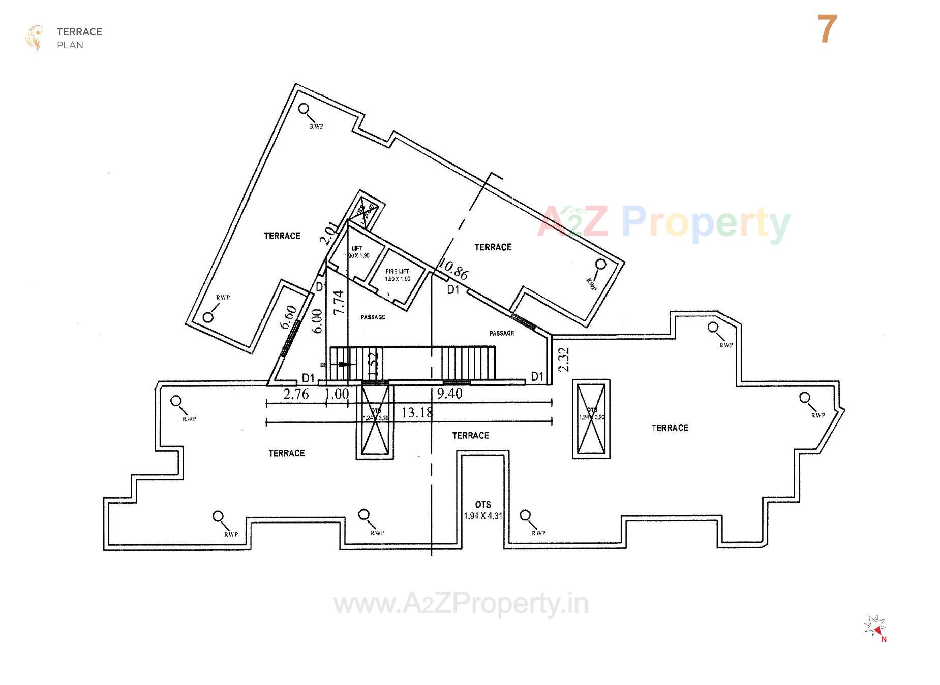 Layout of real estate project Dwarika Hills located at Mavdi, Rajkot, Gujarat