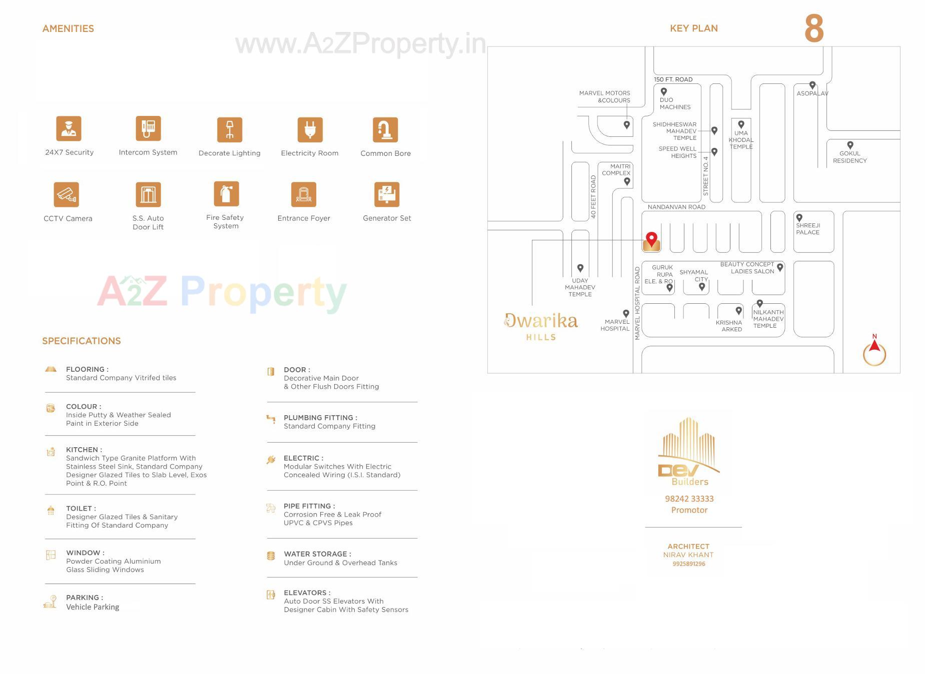  of real estate project Dwarika Hills located at Mavdi, Rajkot, Gujarat