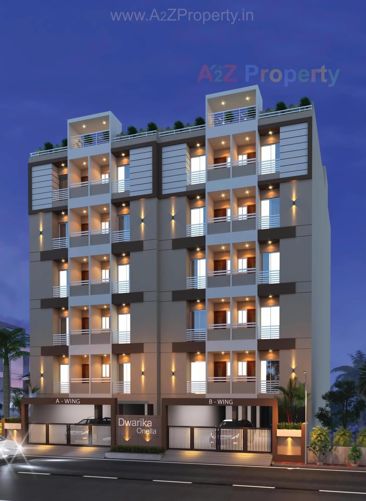 3D Elevation of real estate project Dwarika Onella located at Rajkot, Rajkot, Gujarat