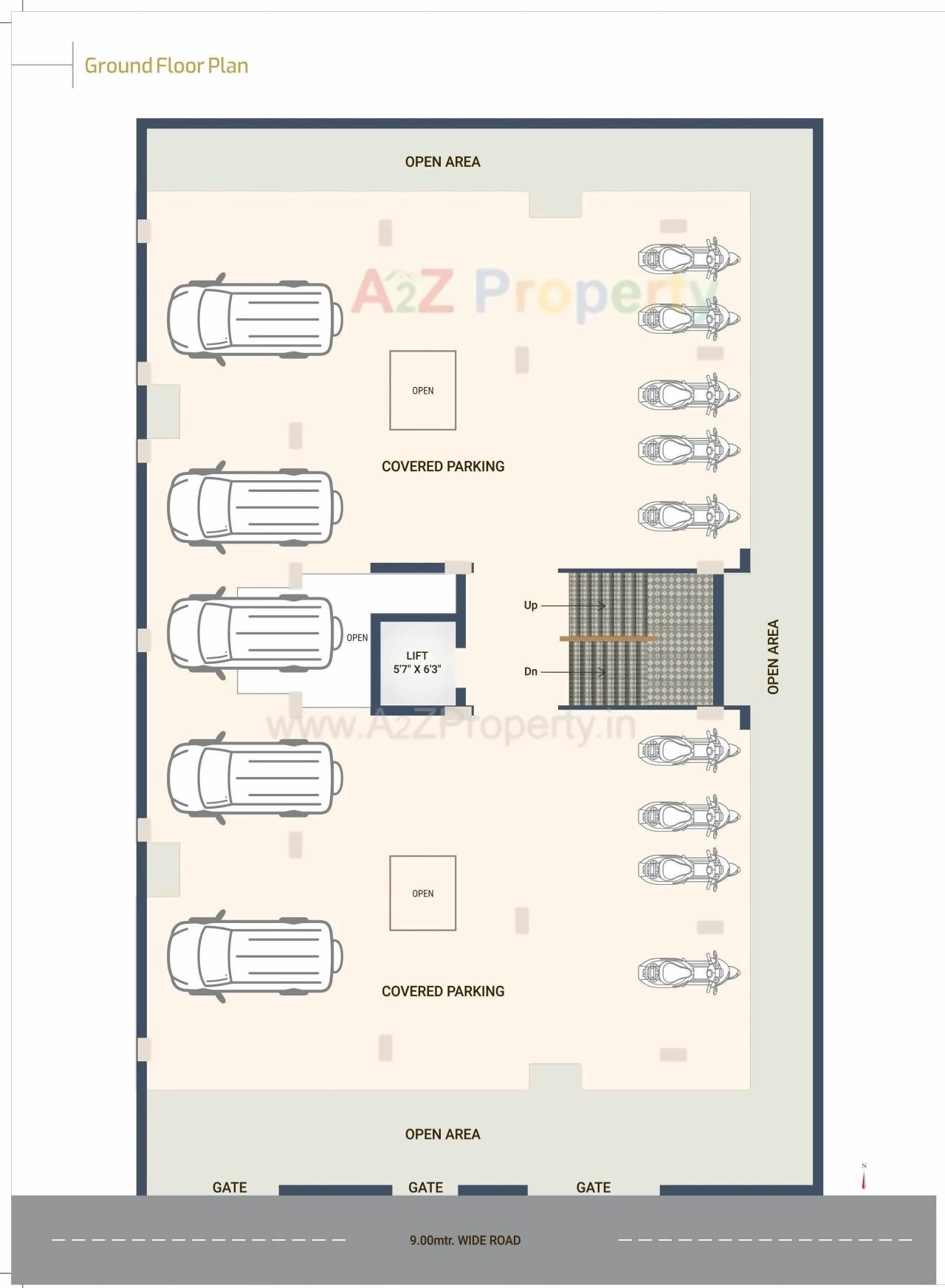 Layout of real estate project Dwarika Pearl located at Rajkot, Rajkot, Gujarat
