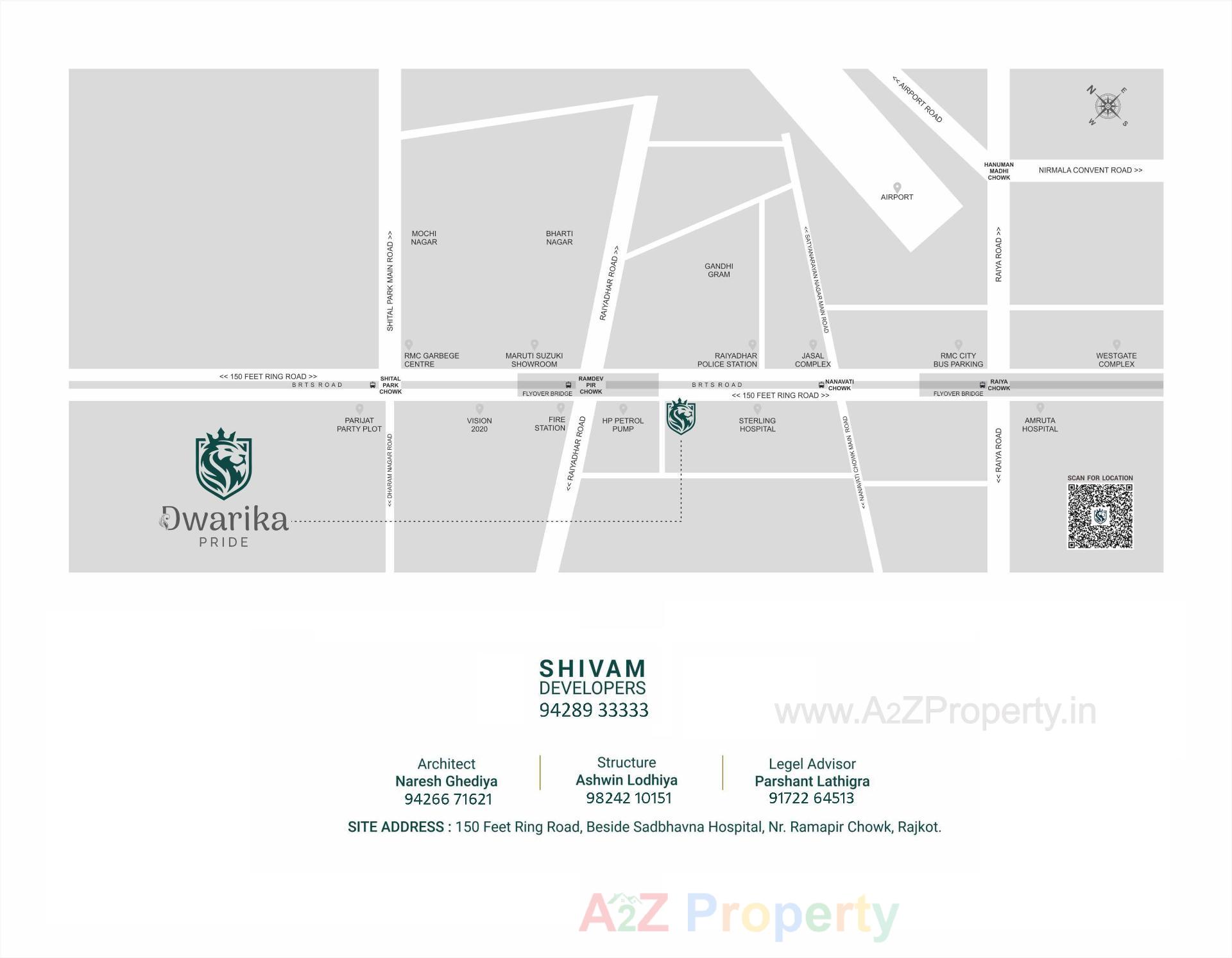  of real estate project Dwarika Pride located at Raiya, Rajkot, Gujarat