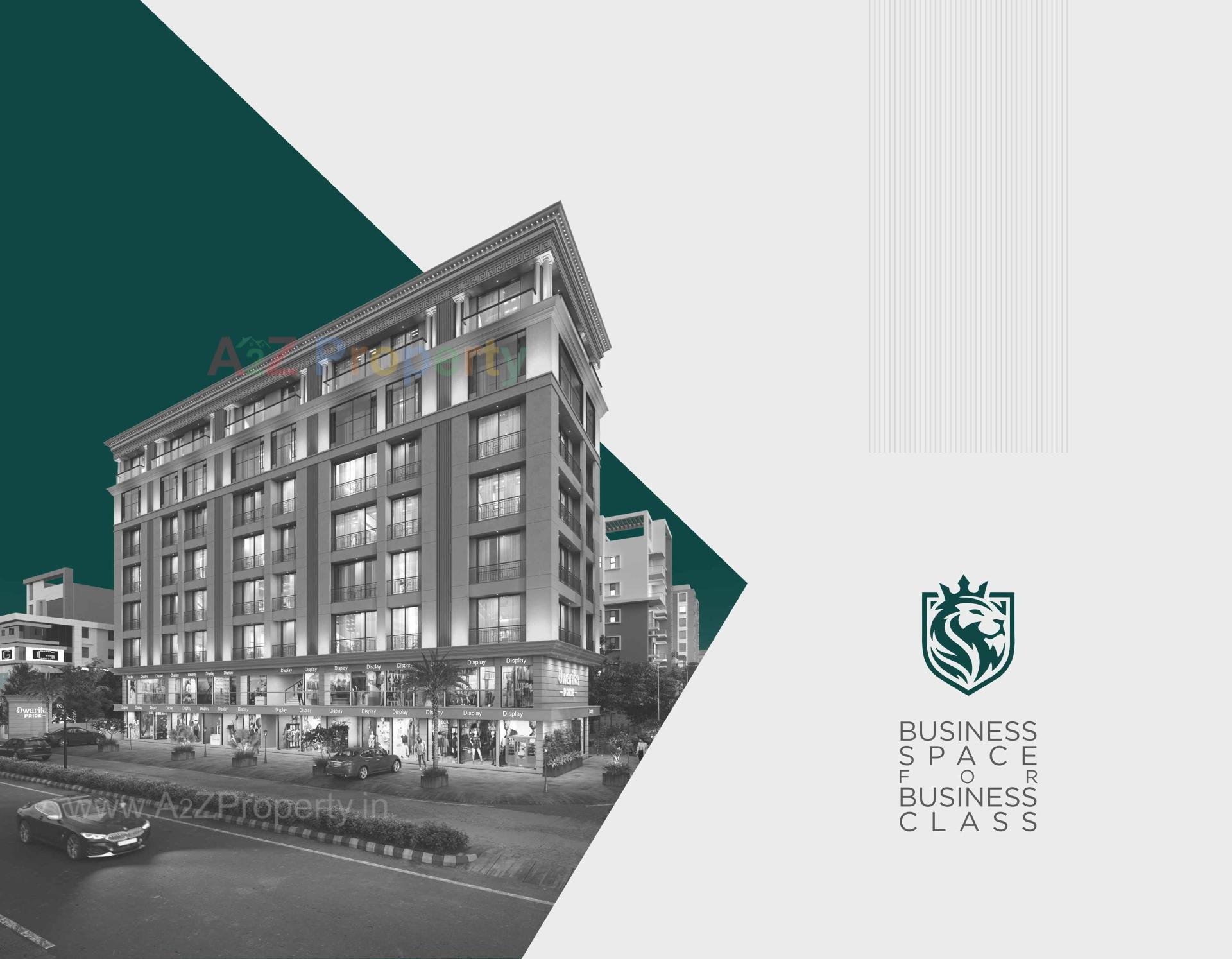 3D Elevation of real estate project Dwarika Pride located at Raiya, Rajkot, Gujarat