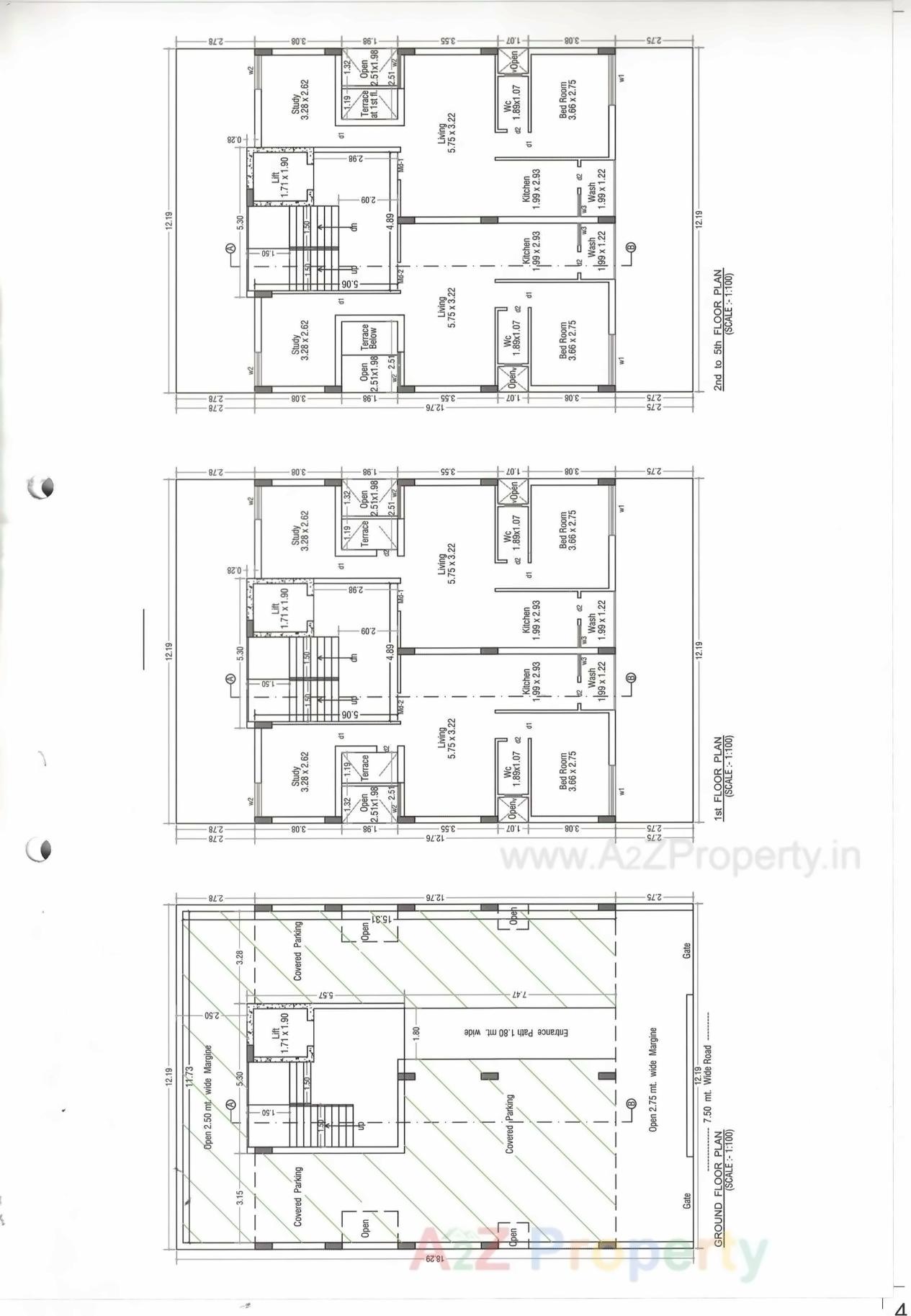 Layout of real estate project Dwarika Prime located at Rajkot, Rajkot, Gujarat