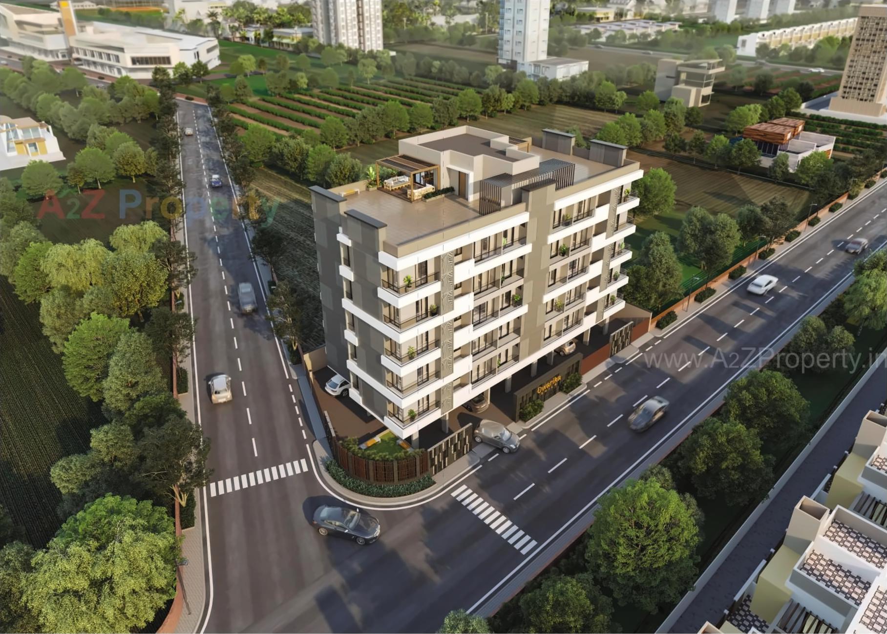 3D Elevation of real estate project Dwarika Shilp located at Rajkot, Rajkot, Gujarat