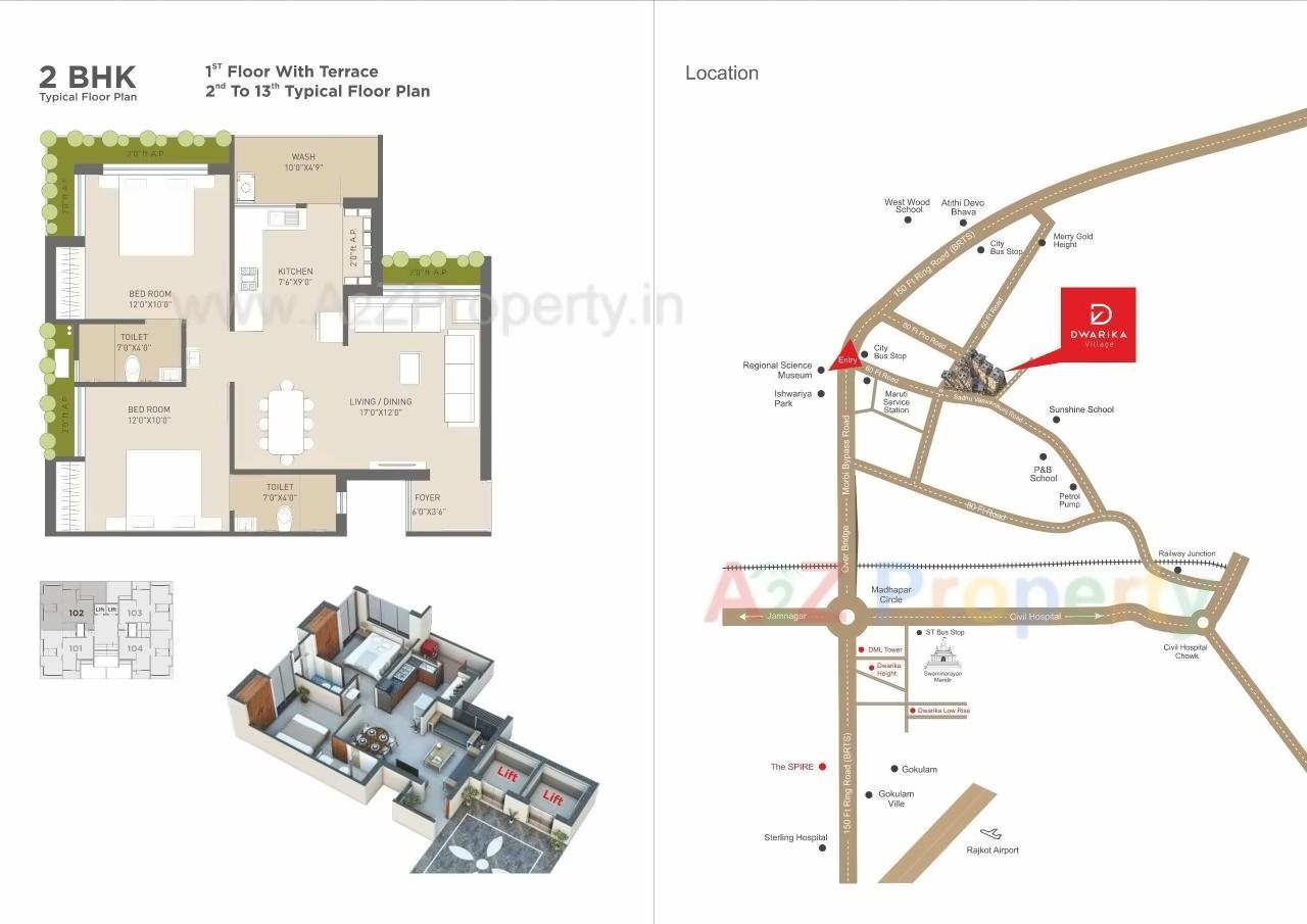  of real estate project Dwarika Village located at Ronki, Rajkot, Gujarat