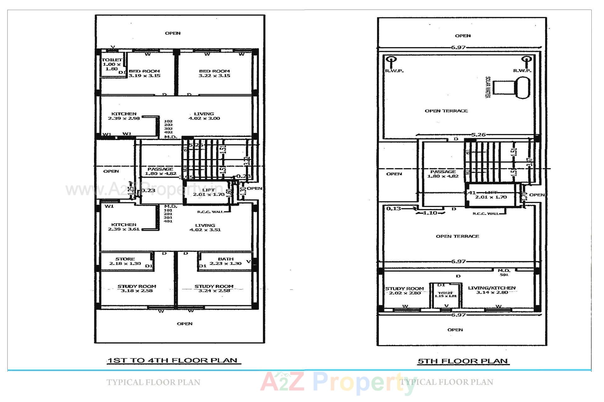 Layout of real estate project Dwarkesh Apartment located at Rajkot, Rajkot, Gujarat
