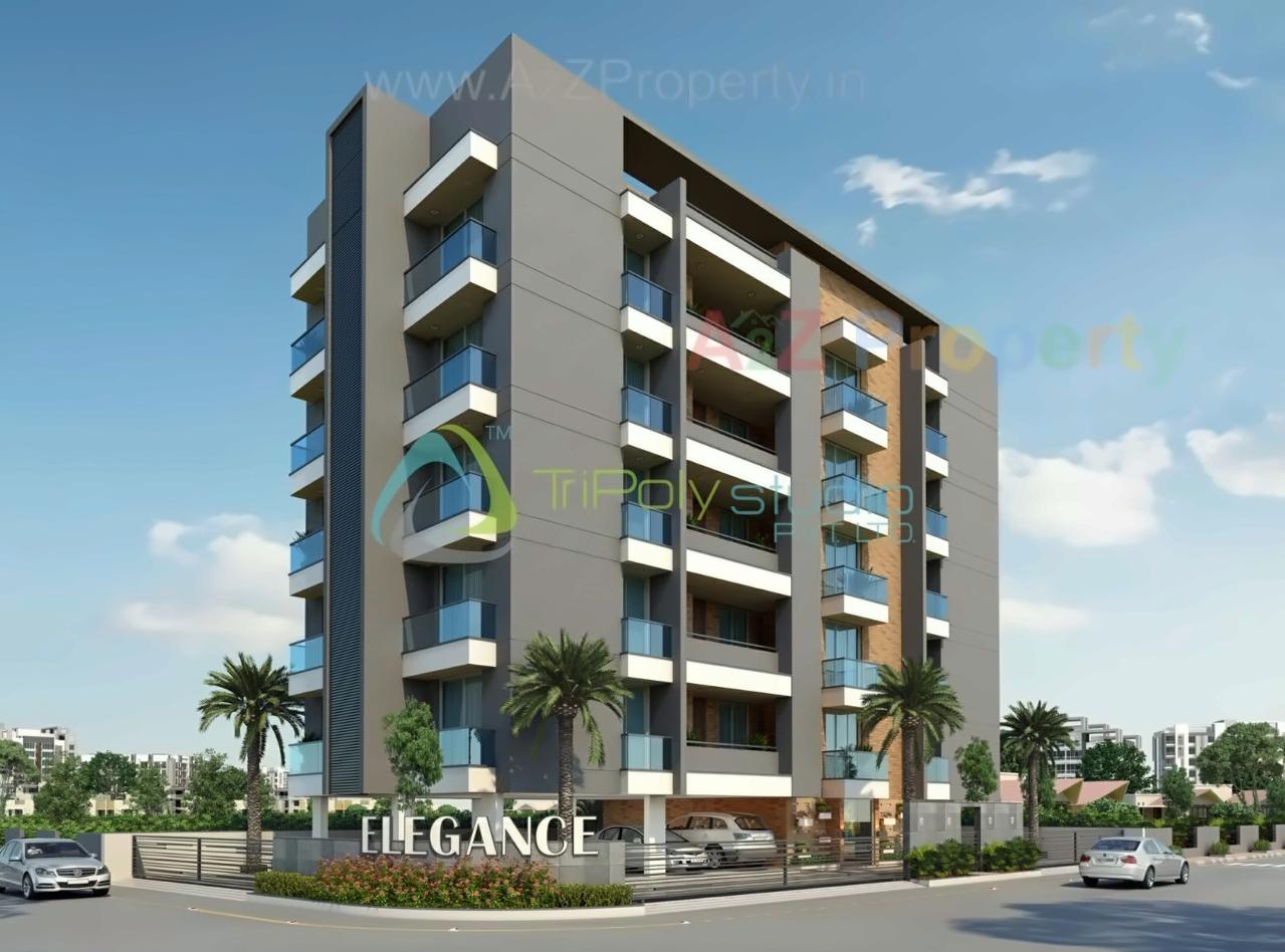 3D Elevation of real estate project Elegance located at Nana-mava, Rajkot, Gujarat