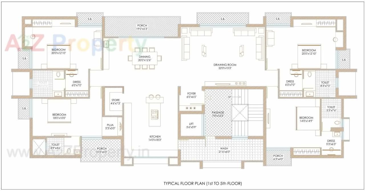 Layout of real estate project Elegance located at Nana-mava, Rajkot, Gujarat