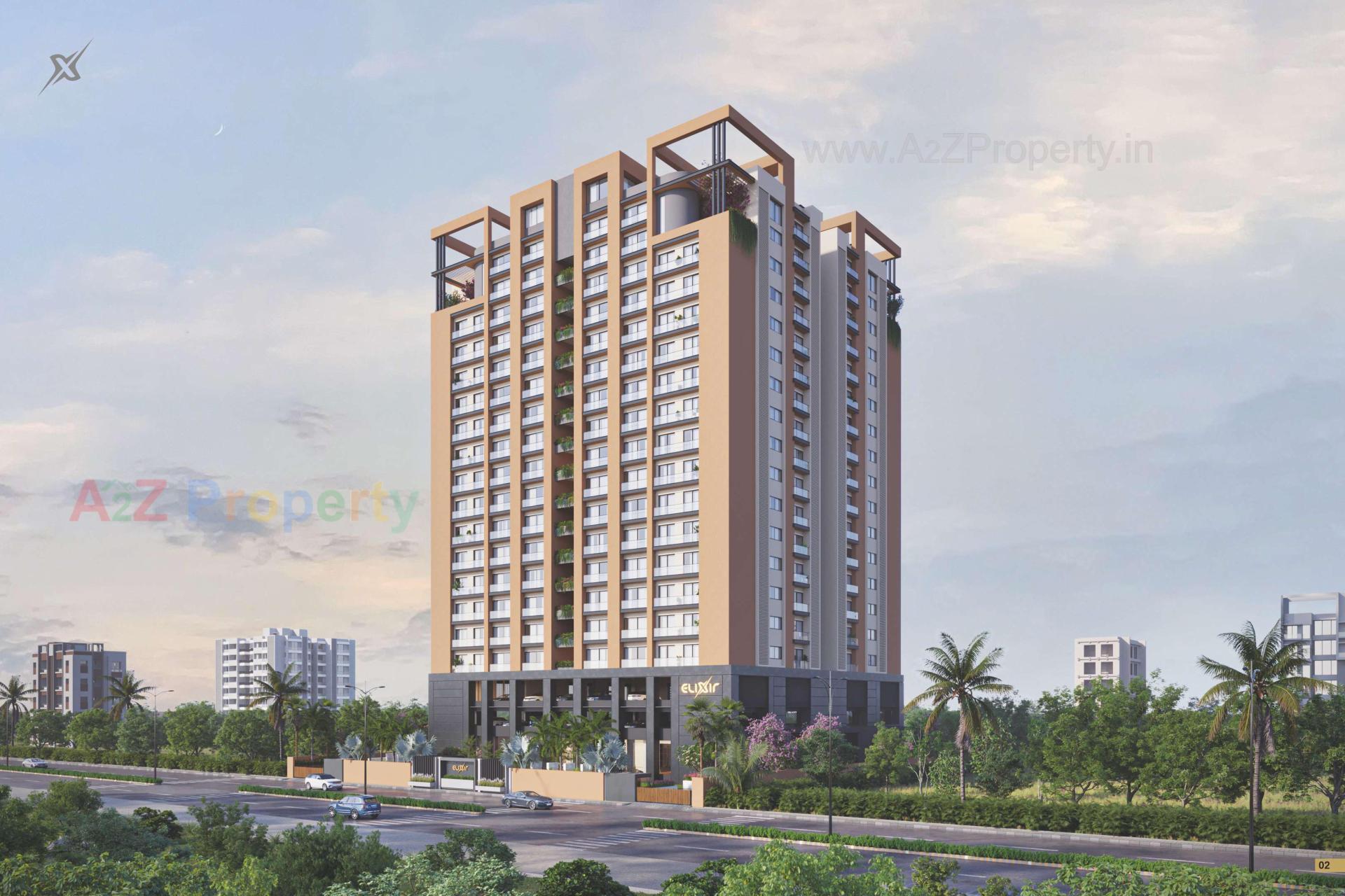 3D Elevation of real estate project Elixir located at Mota-mava, Rajkot, Gujarat