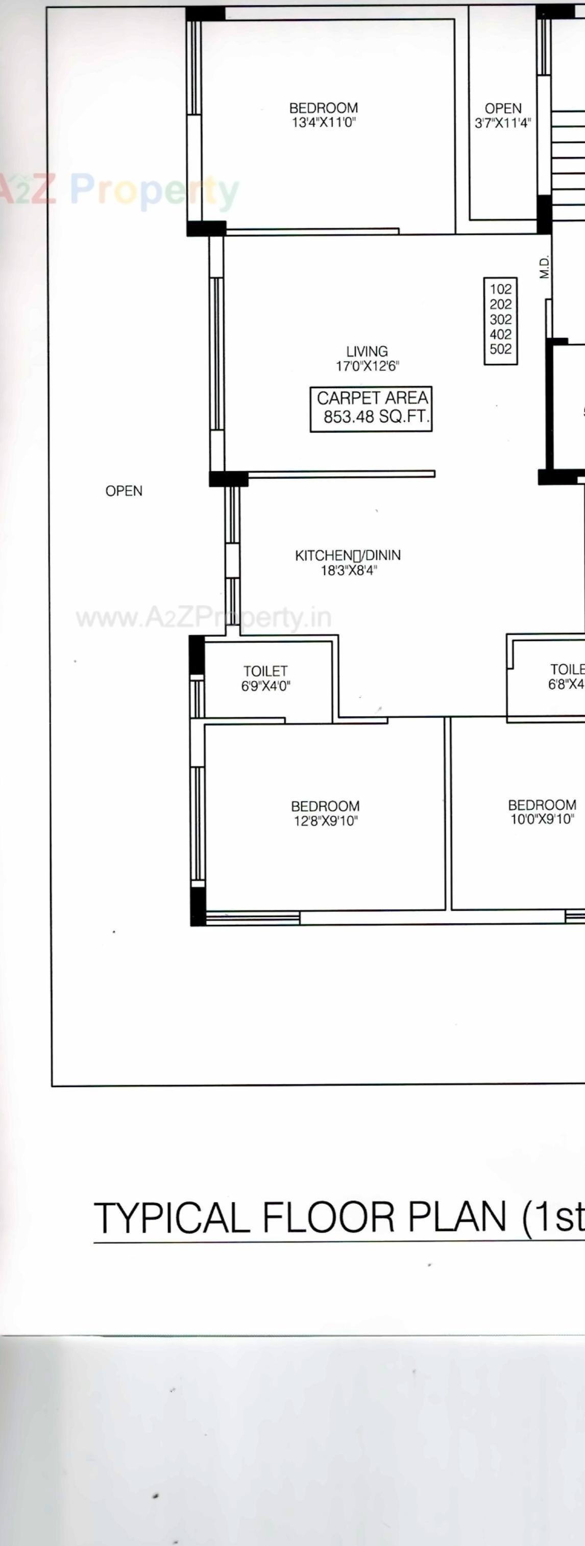 Layout of real estate project Everest Dream located at Mavdi, Rajkot, Gujarat