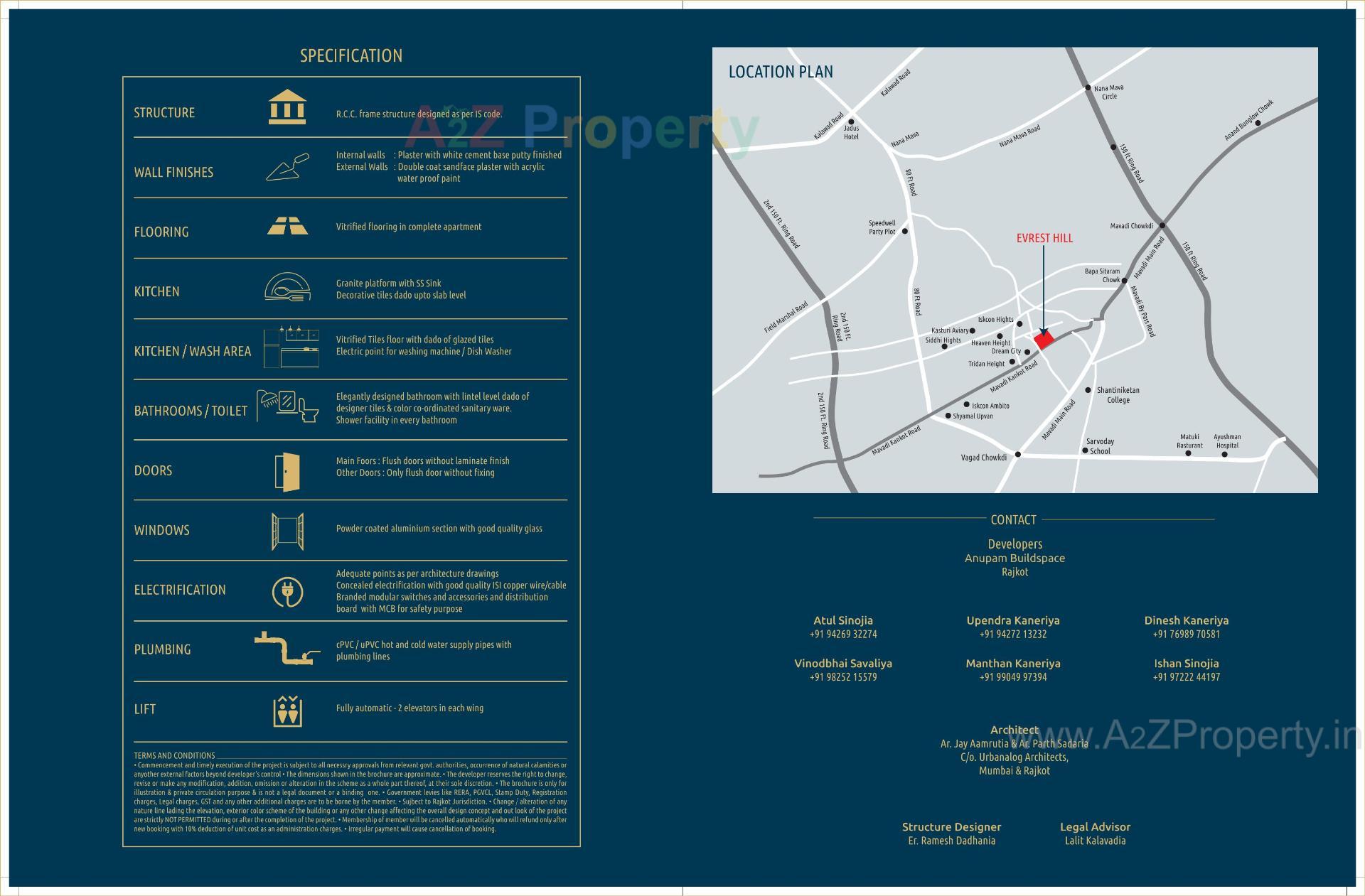  of real estate project Everest Hill located at Mavdi, Rajkot, Gujarat