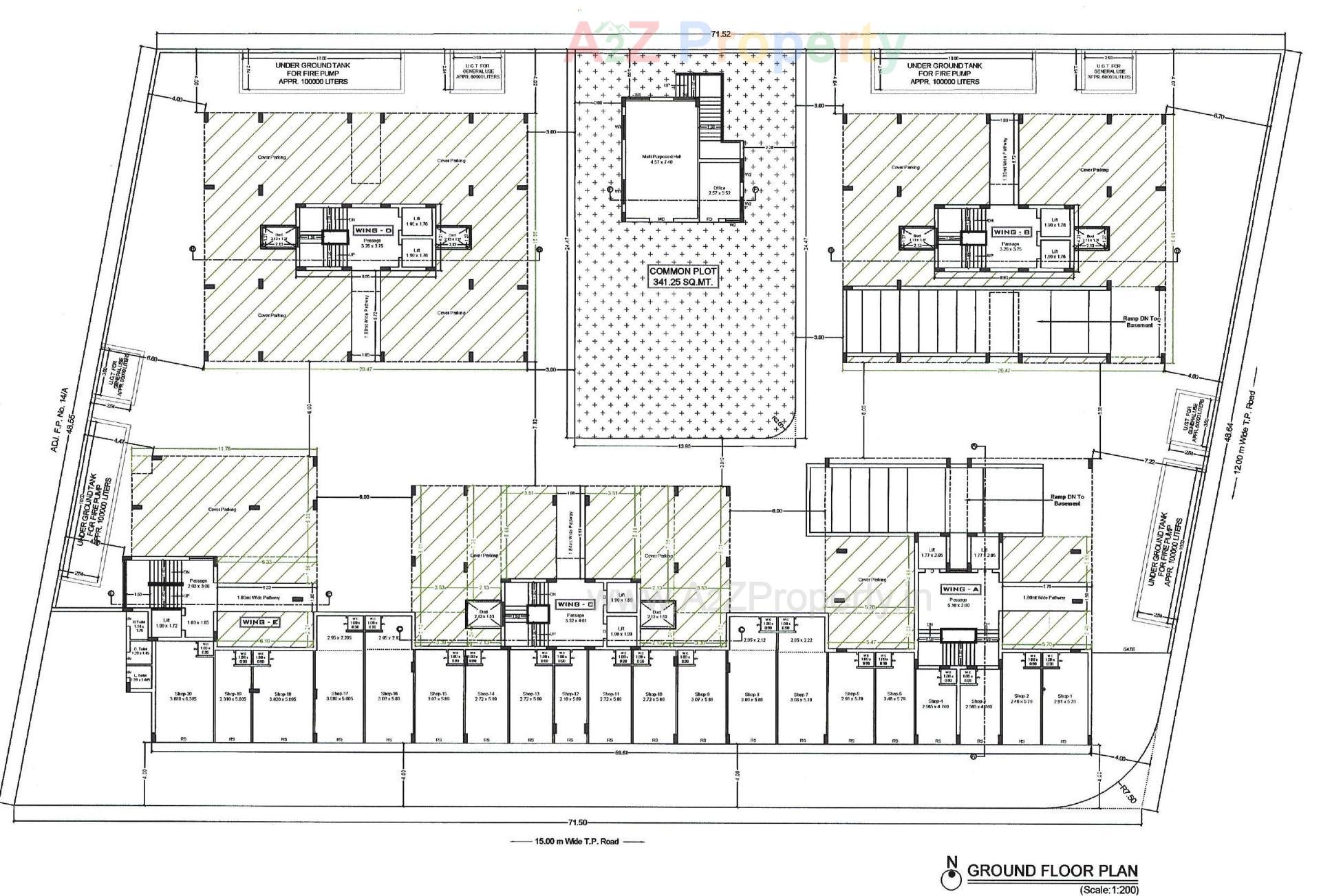 Layout of real estate project Flora Prime located at Mavdi, Rajkot, Gujarat
