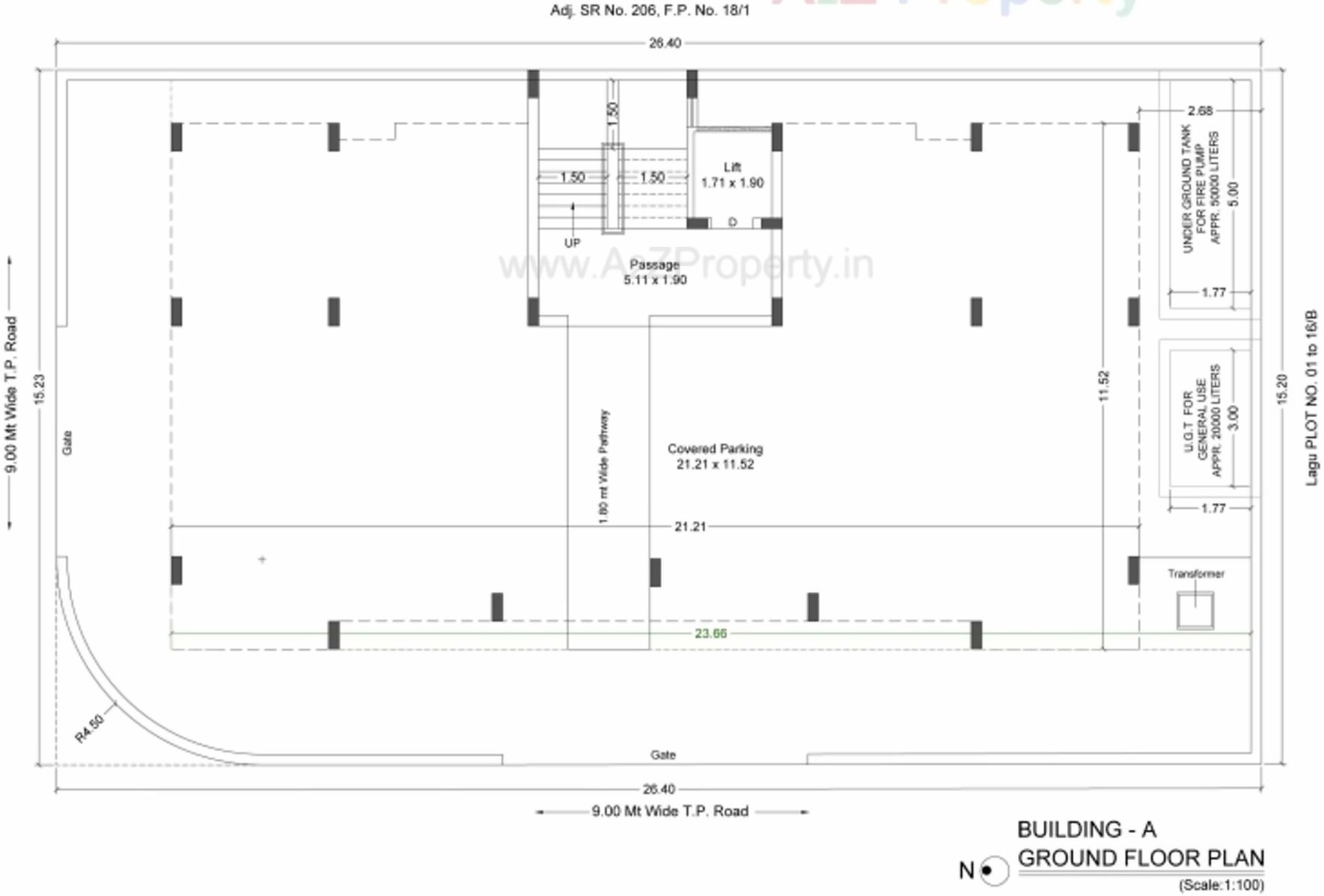 Layout of real estate project Flora West located at Mavdi, Rajkot, Gujarat