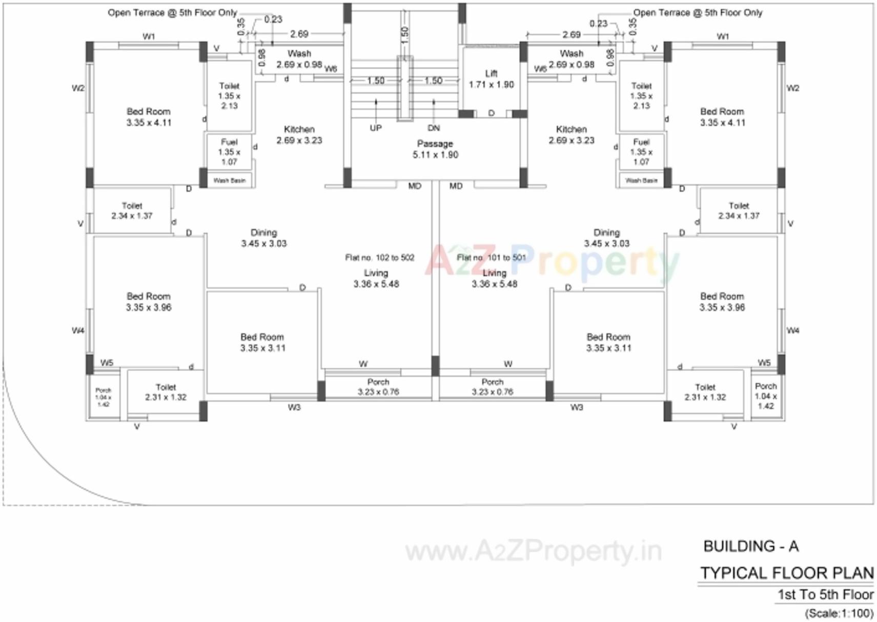 Layout of real estate project Flora West located at Mavdi, Rajkot, Gujarat