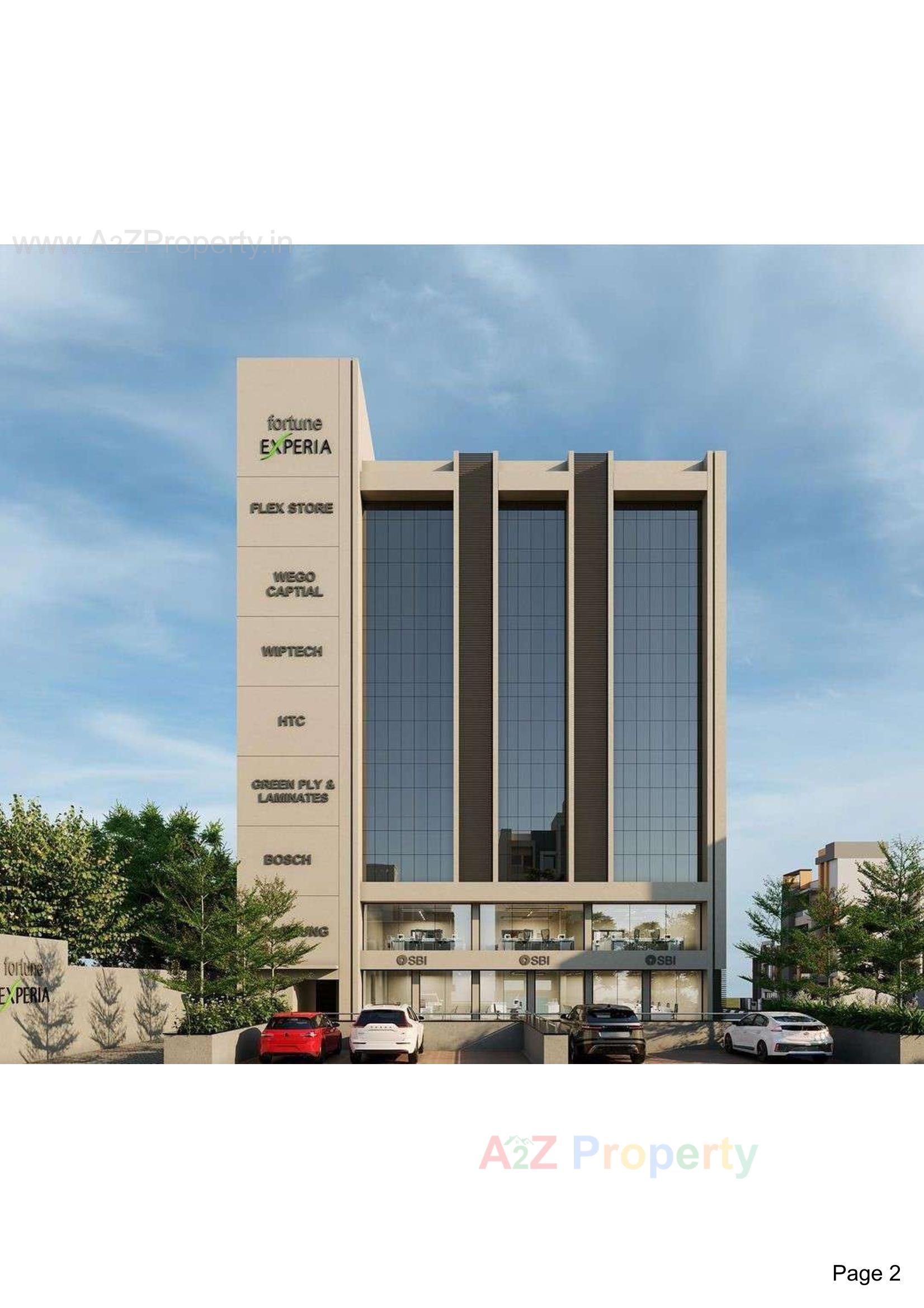 3D Elevation of real estate project Fortune Experia located at Mavdi, Rajkot, Gujarat