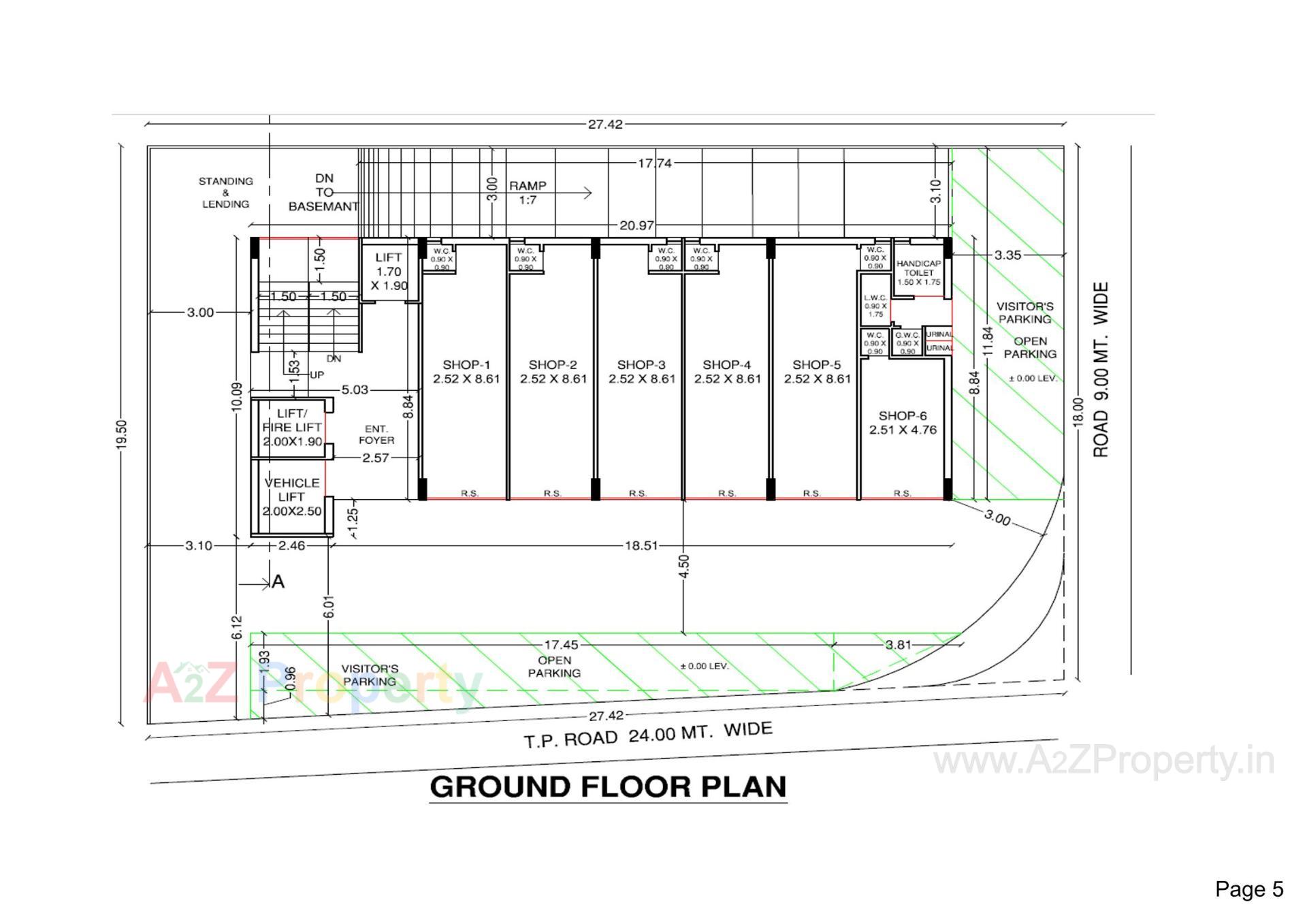Layout of real estate project Fortune Experia located at Mavdi, Rajkot, Gujarat