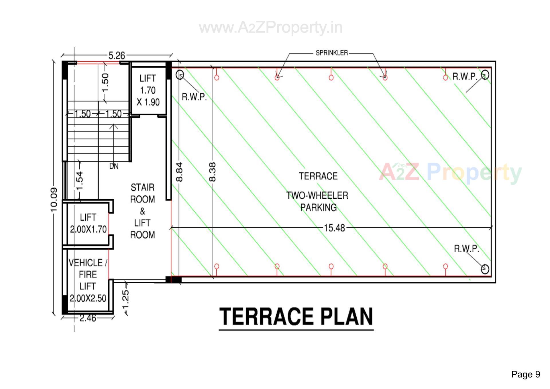 Layout of real estate project Fortune Experia located at Mavdi, Rajkot, Gujarat