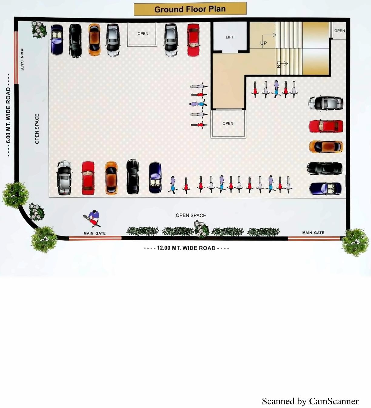 Layout of real estate project Fortune Heights located at Rajkot, Rajkot, Gujarat