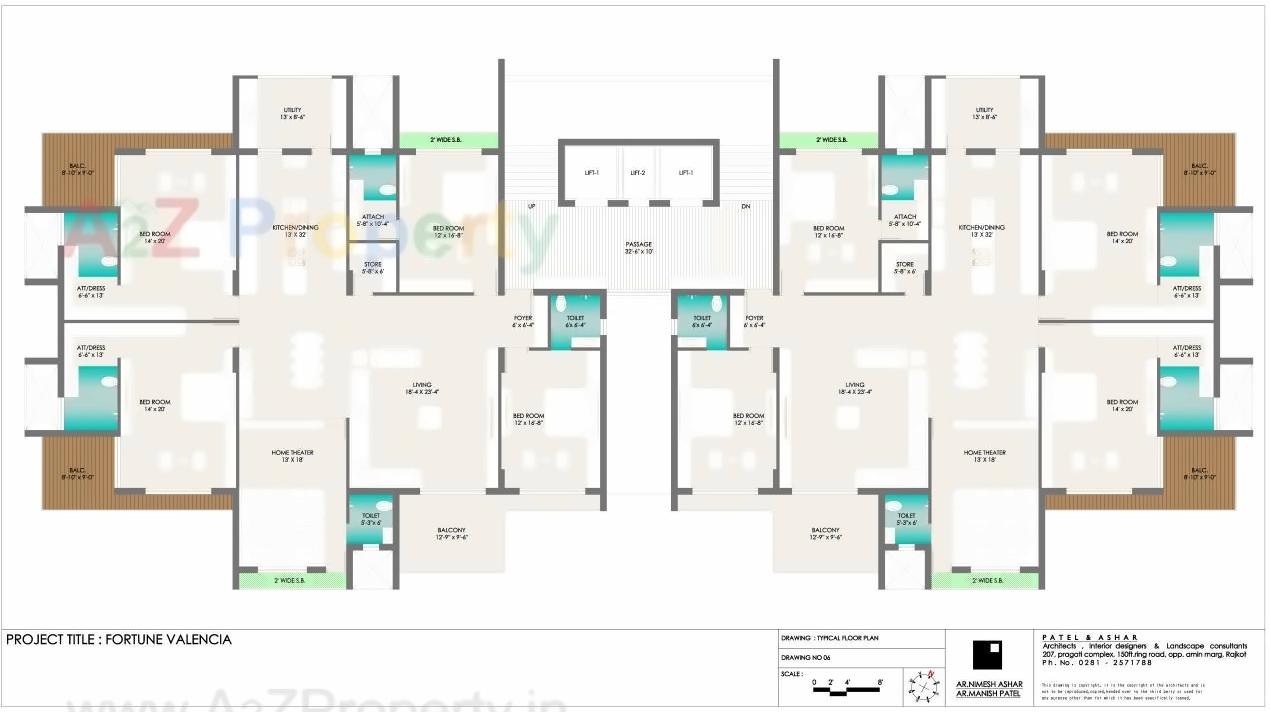 Layout of real estate project Fortune Valencia located at Mota-mava, Rajkot, Gujarat