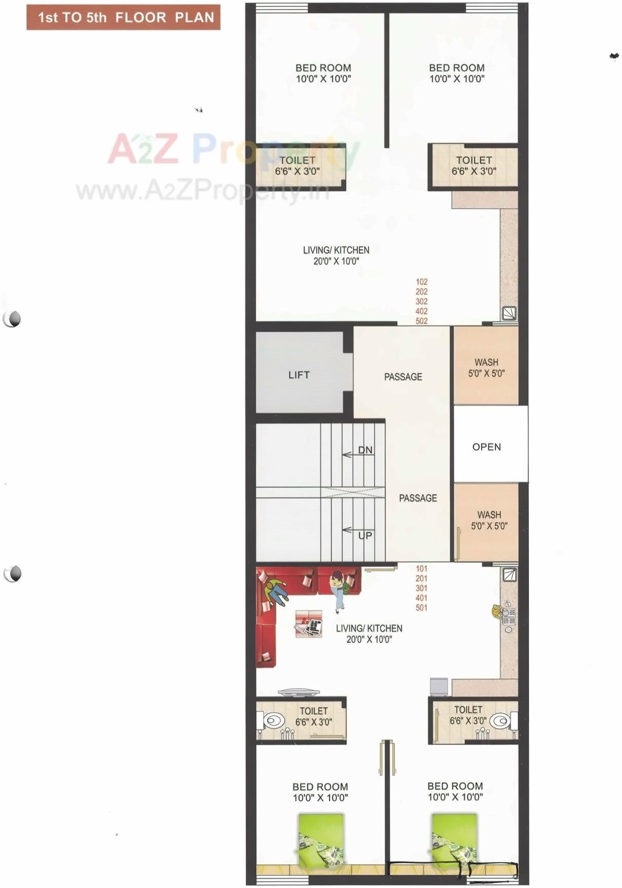 Layout of real estate project Fortune Villa located at Rajkot, Rajkot, Gujarat