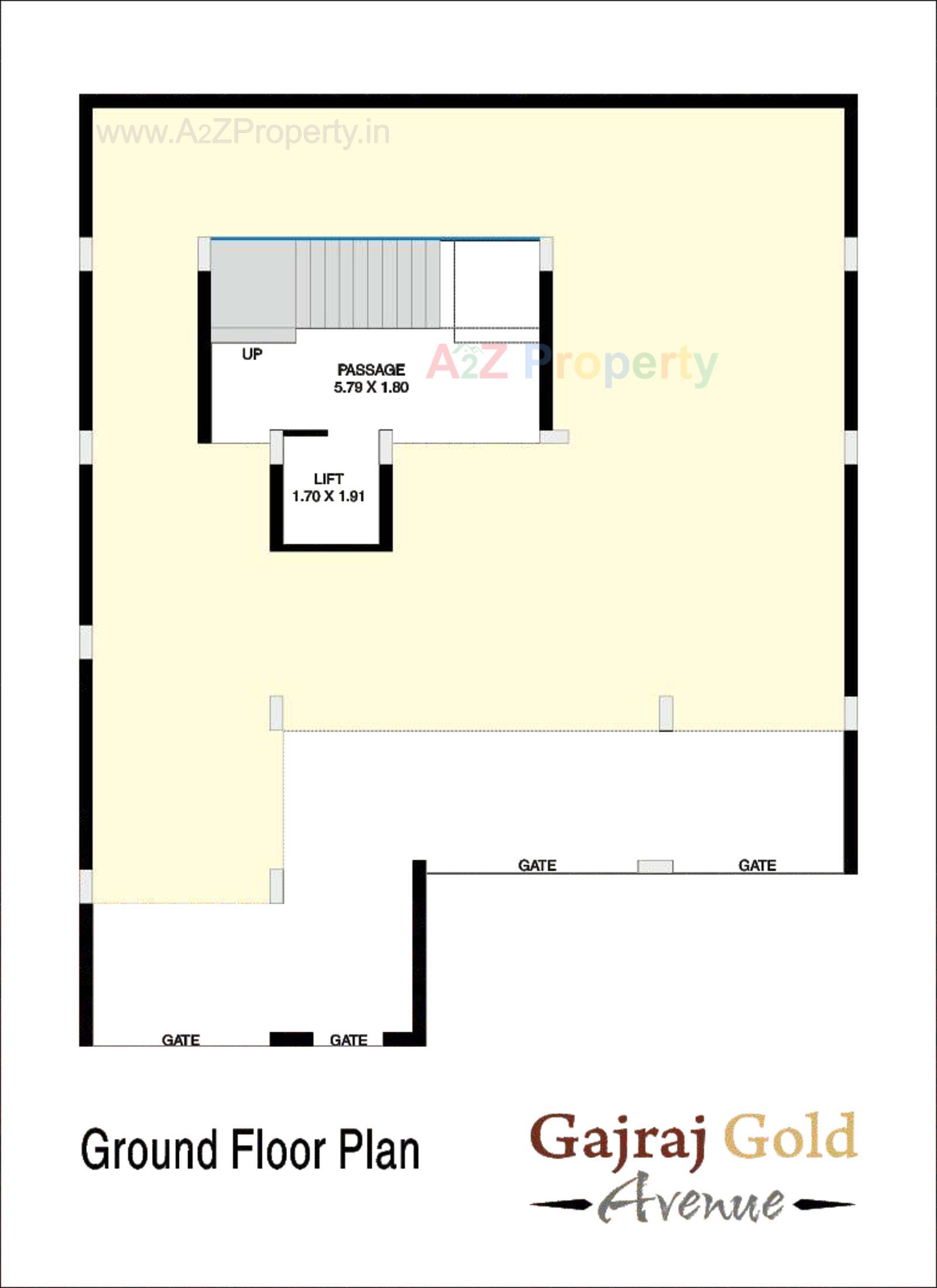 Layout of real estate project Gajraj Avenue Gold located at Rajkot, Rajkot, Gujarat
