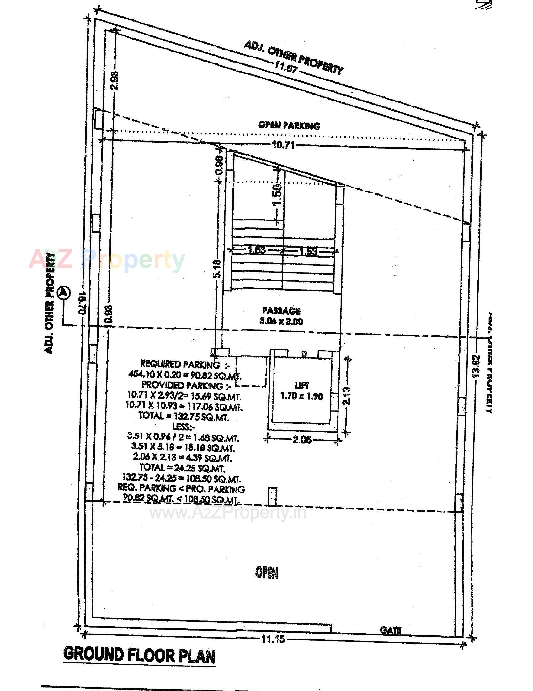 Layout of real estate project Gajraj Avenue located at Rajkot, Rajkot, Gujarat