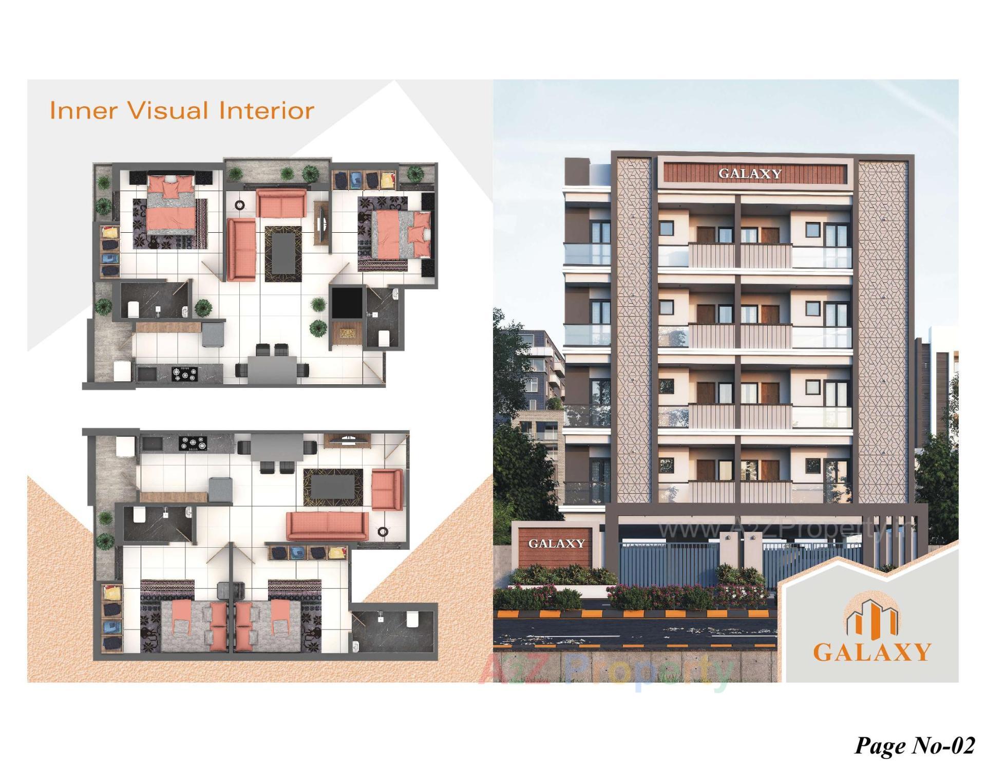 Layout of real estate project Galaxy located at Ghanteshwar, Rajkot, Gujarat