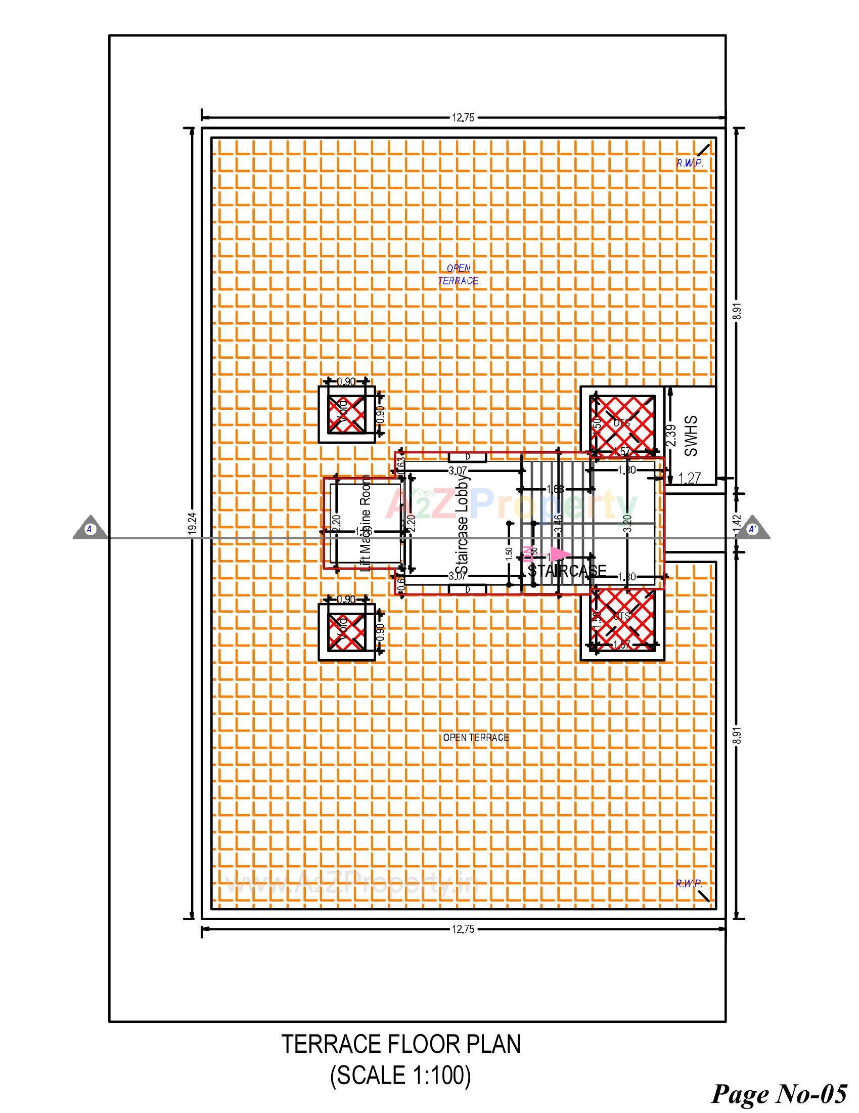 Layout of real estate project Galaxy located at Ghanteshwar, Rajkot, Gujarat