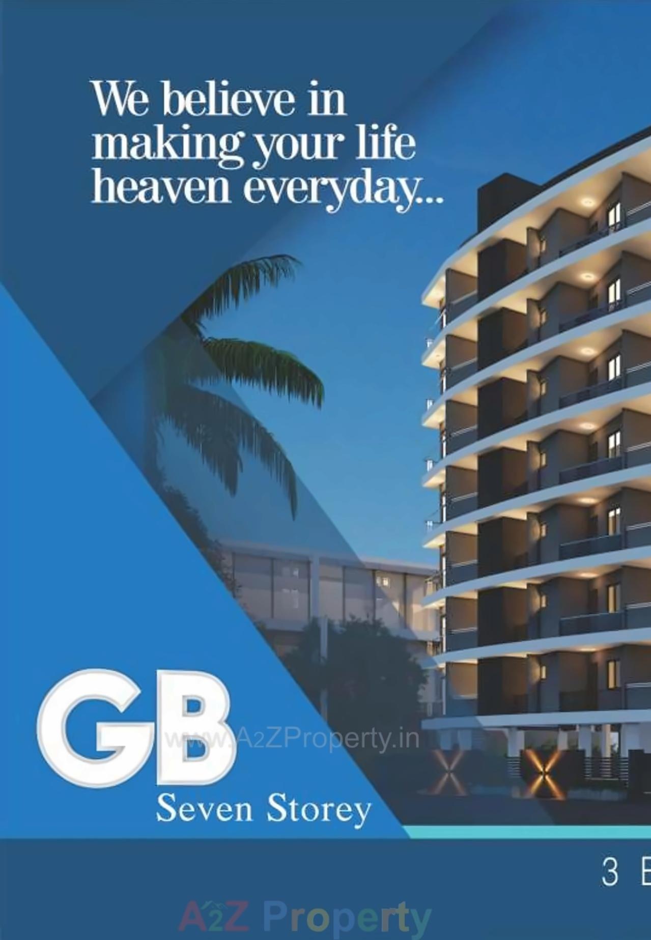 3D Elevation of real estate project Gb Seven Storey located at Raiya, Rajkot, Gujarat