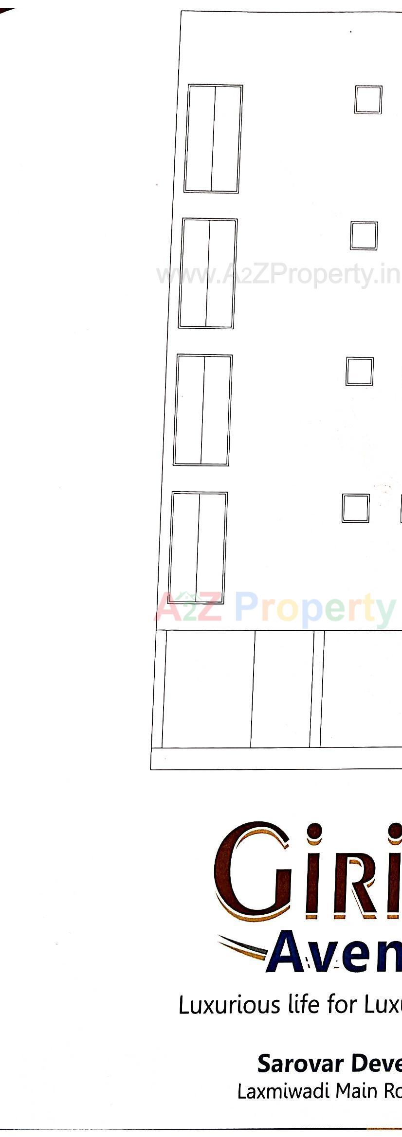 Layout of real estate project Giriraj Avenue located at Rajkot, Rajkot, Gujarat